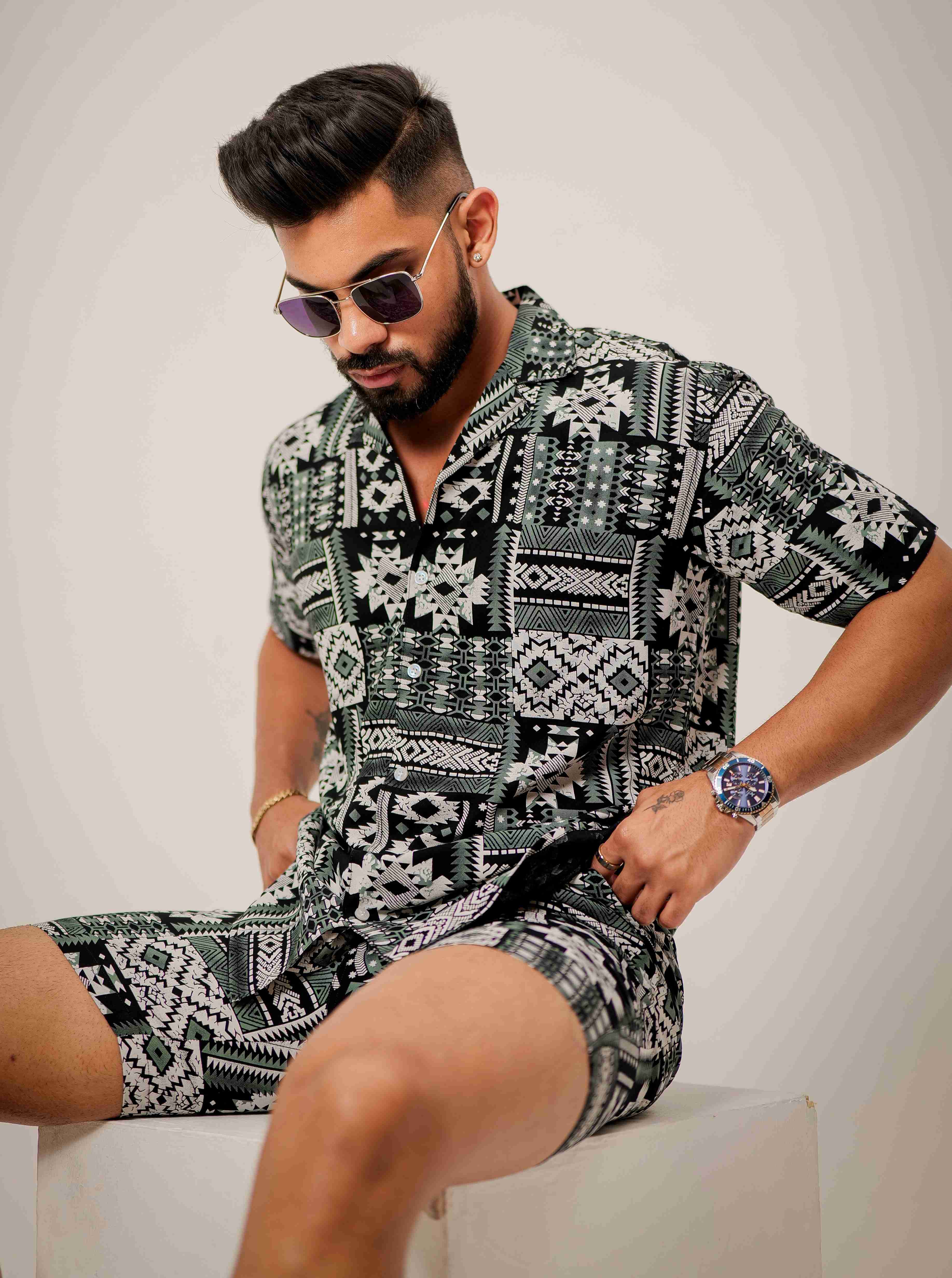 Black Printed Co-Ords Set - Image 3