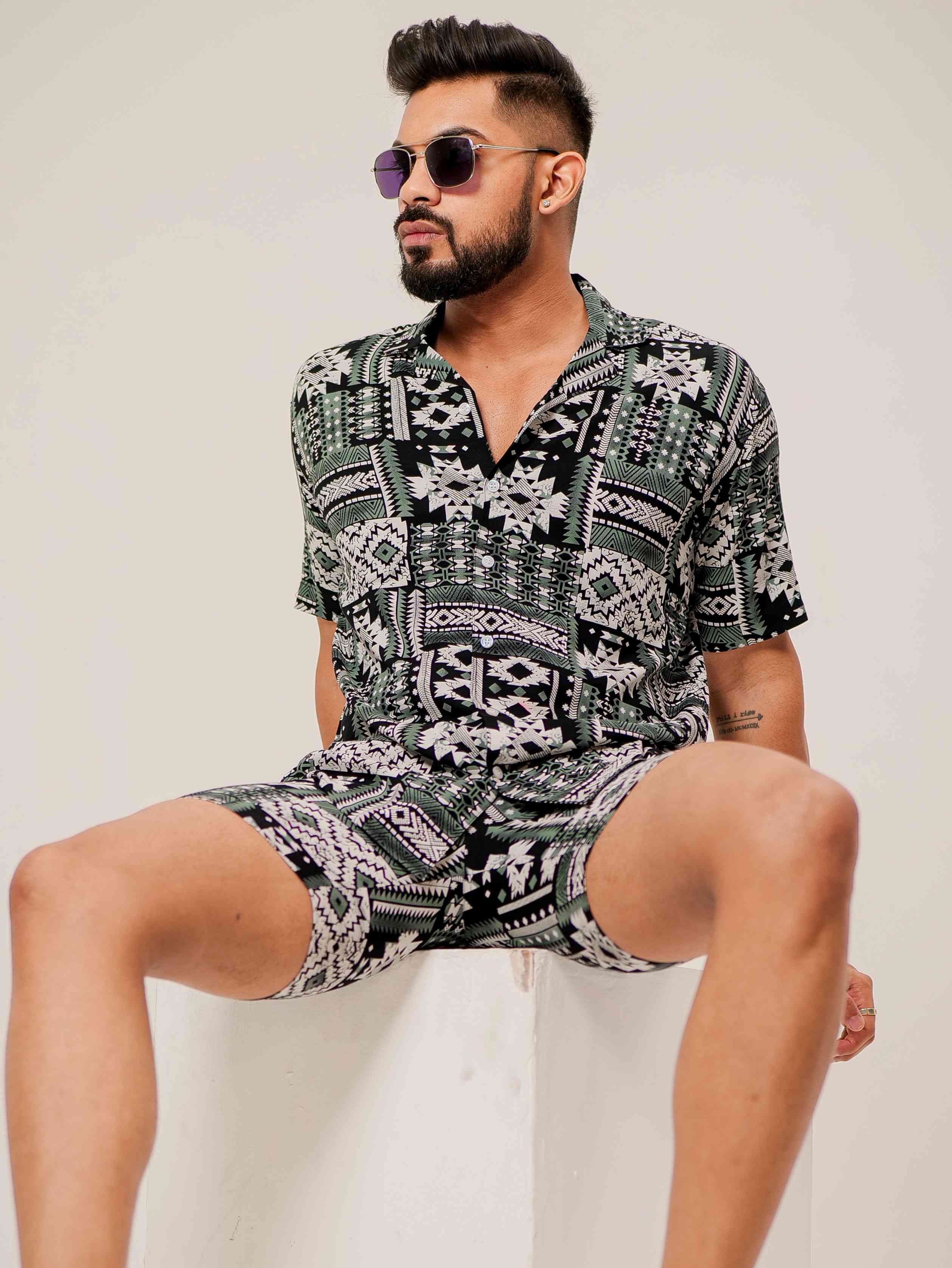 Black Printed Co-Ords Set - Image 4