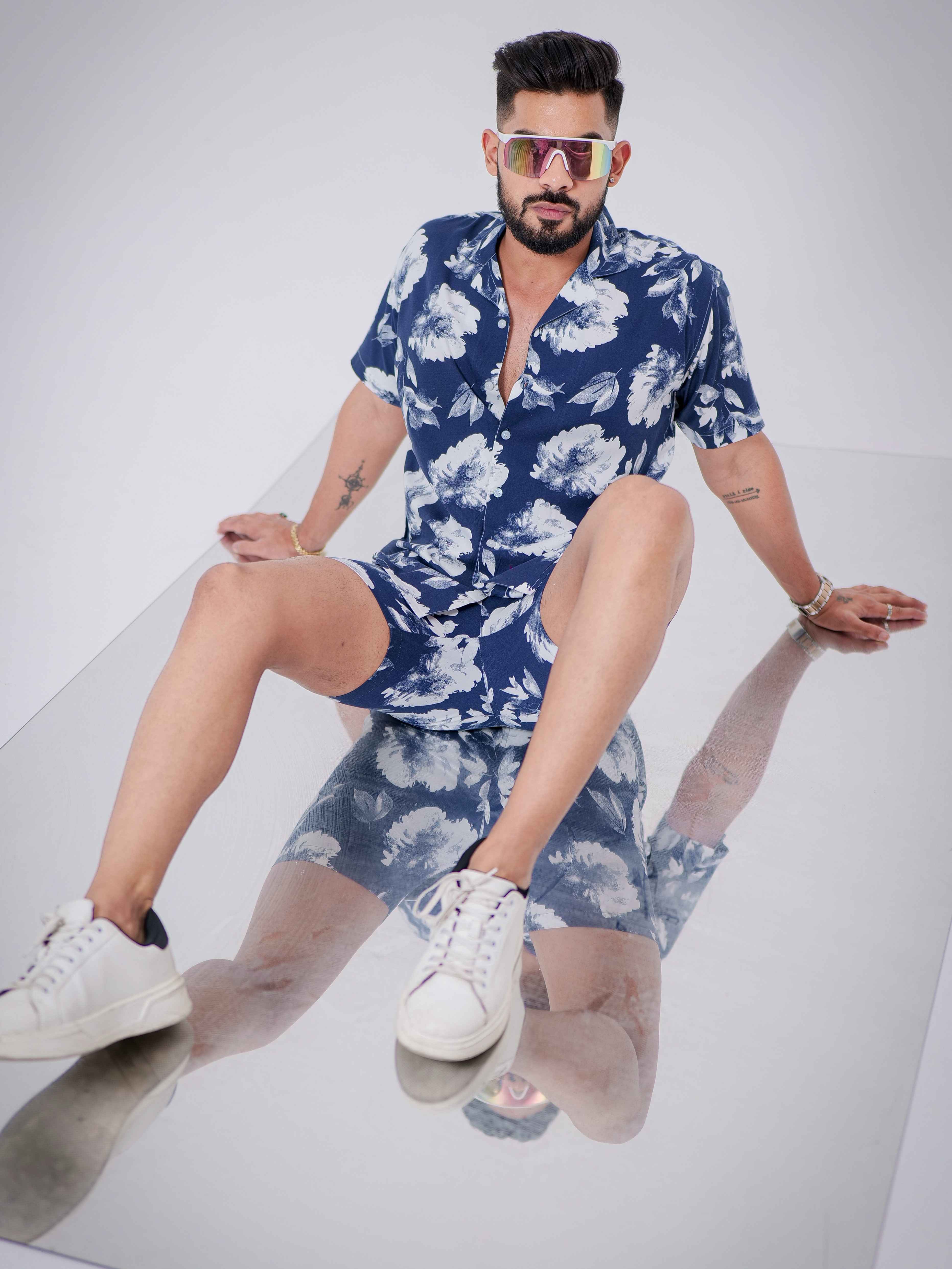 Blue Printed Co-Ords Set - Image 4