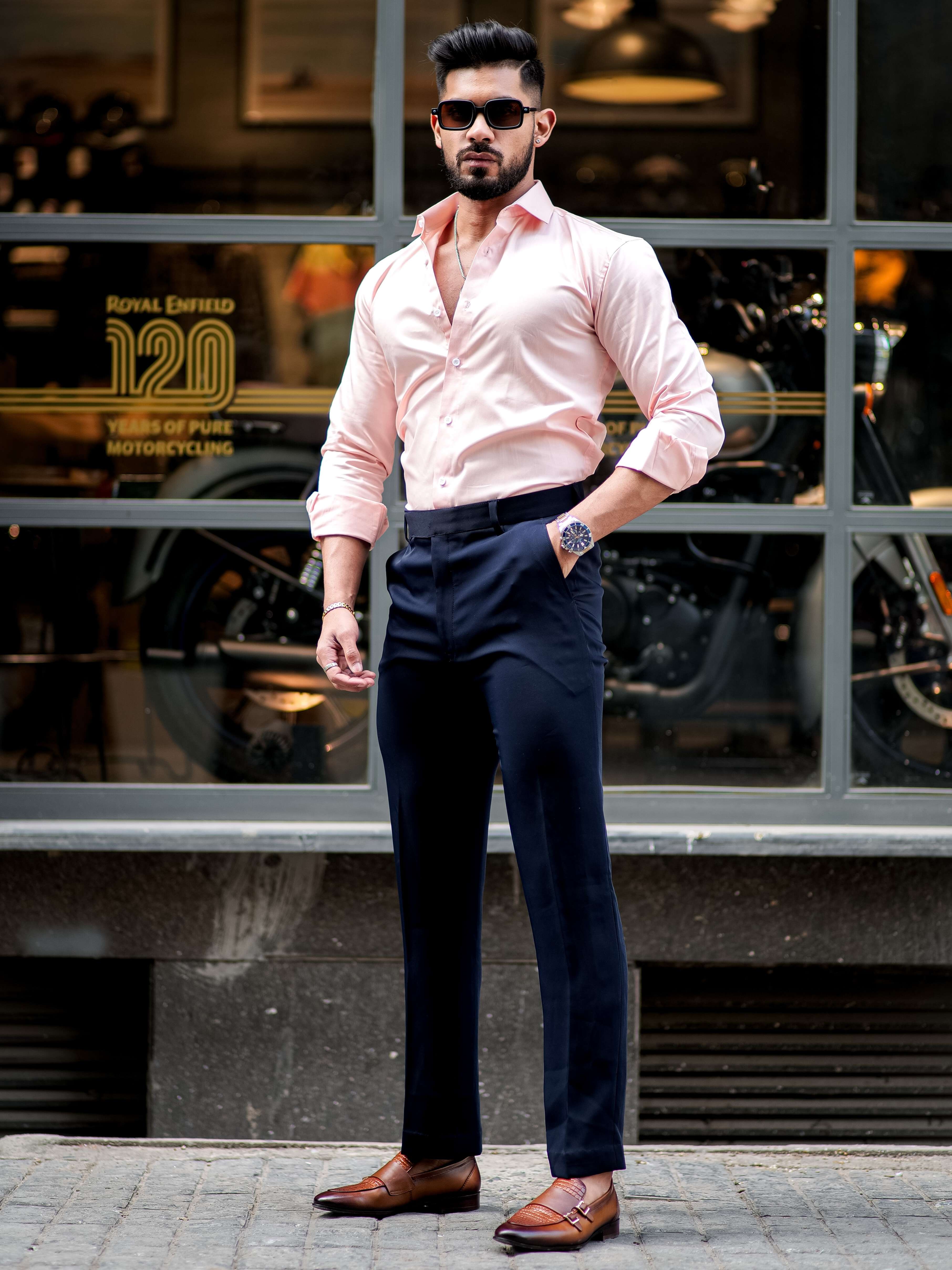 Formy Dust Storm Luxury Formal Satin Cotton Shirt For Men's - Image 5