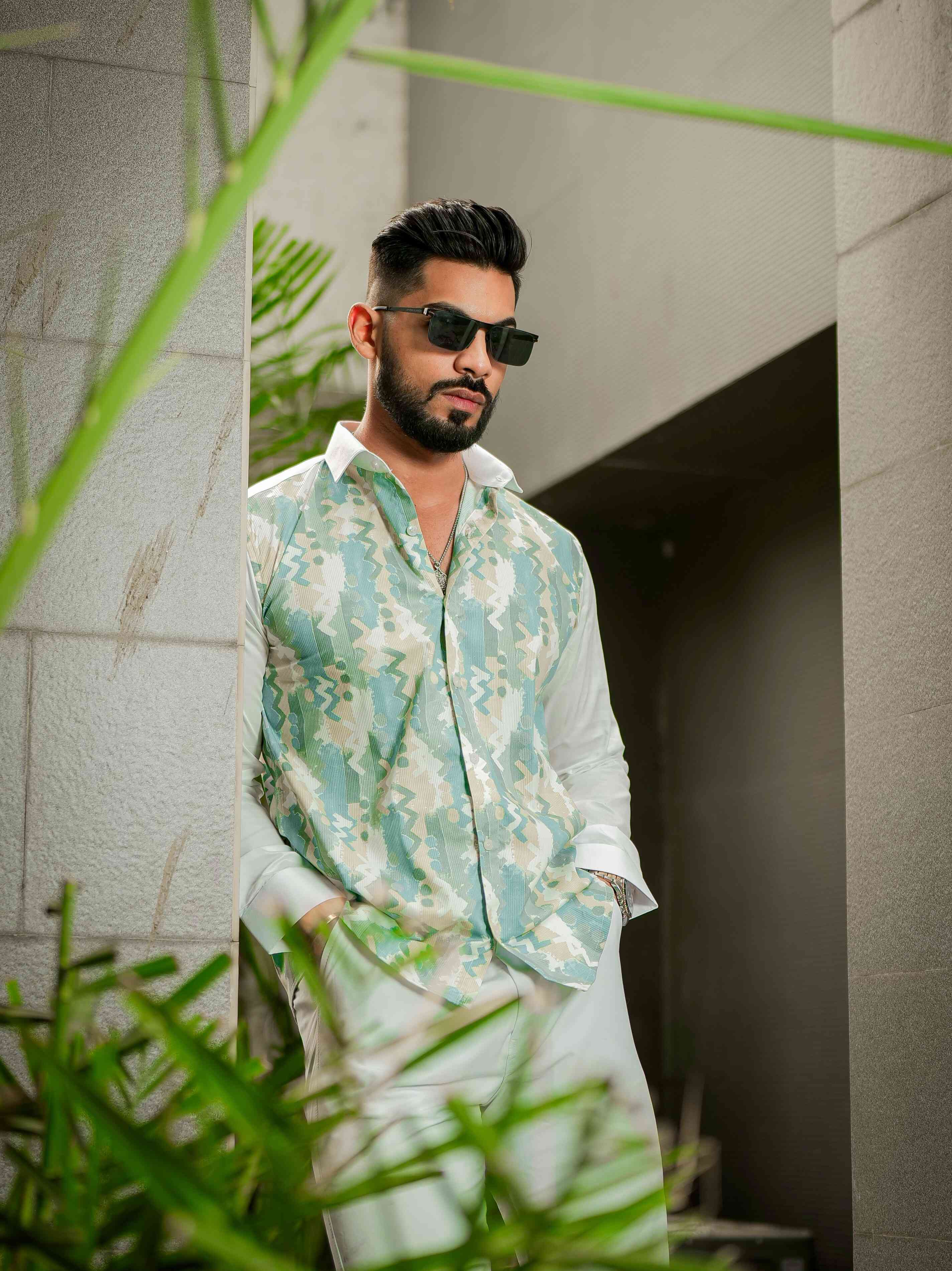 White Print Premium Shirt - Image 6
