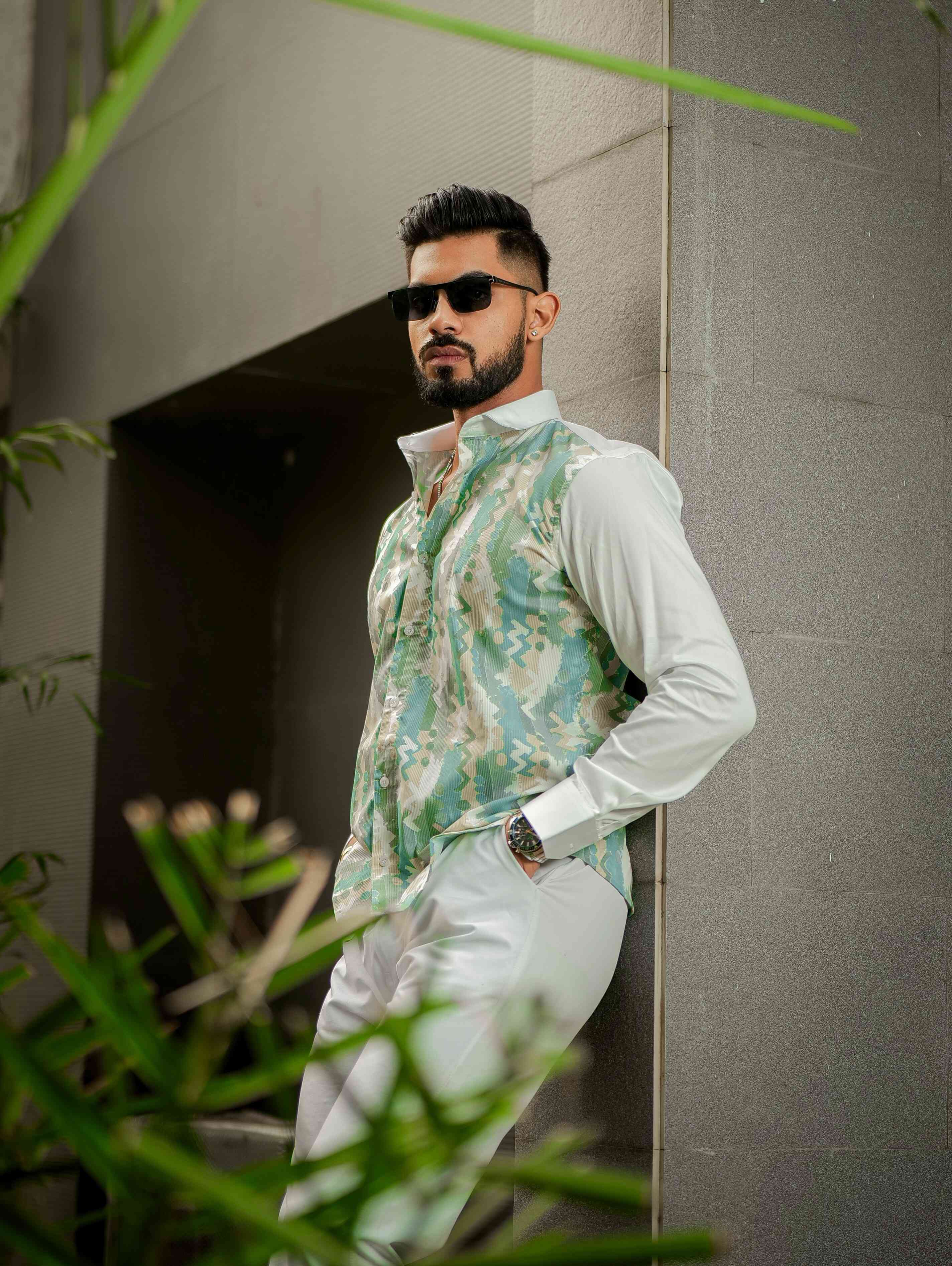 White Print Premium Shirt - Image 7