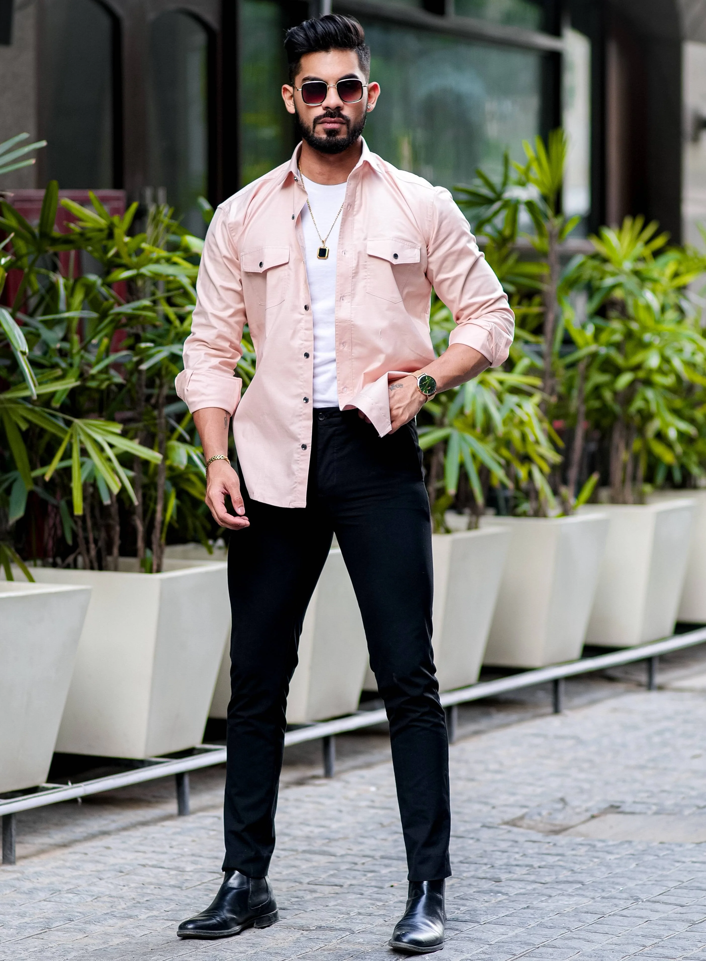 Cream Oxford Premium Cotton Over Shirt - Image 3