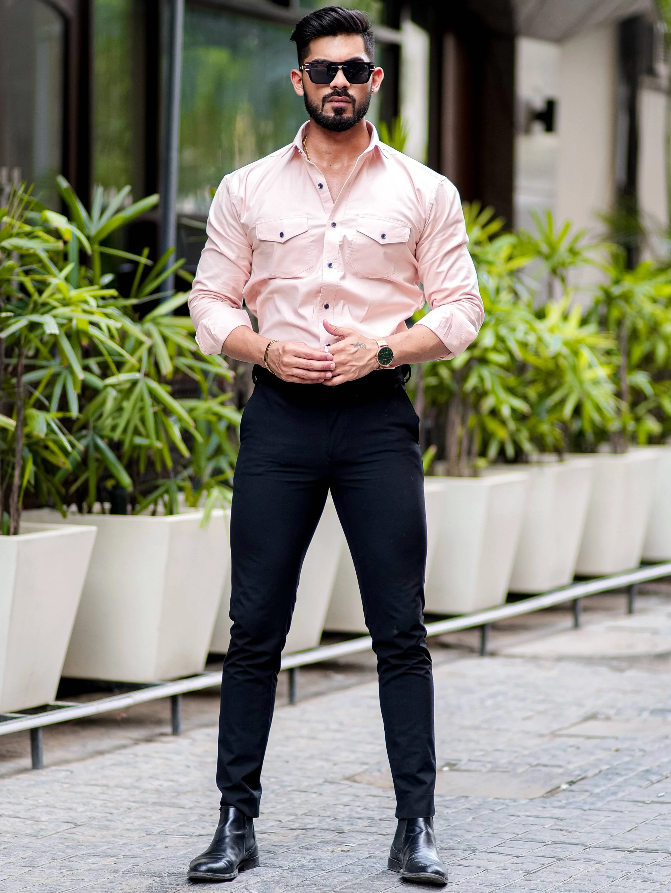 Cream Oxford Premium Cotton Over Shirt - Image 4