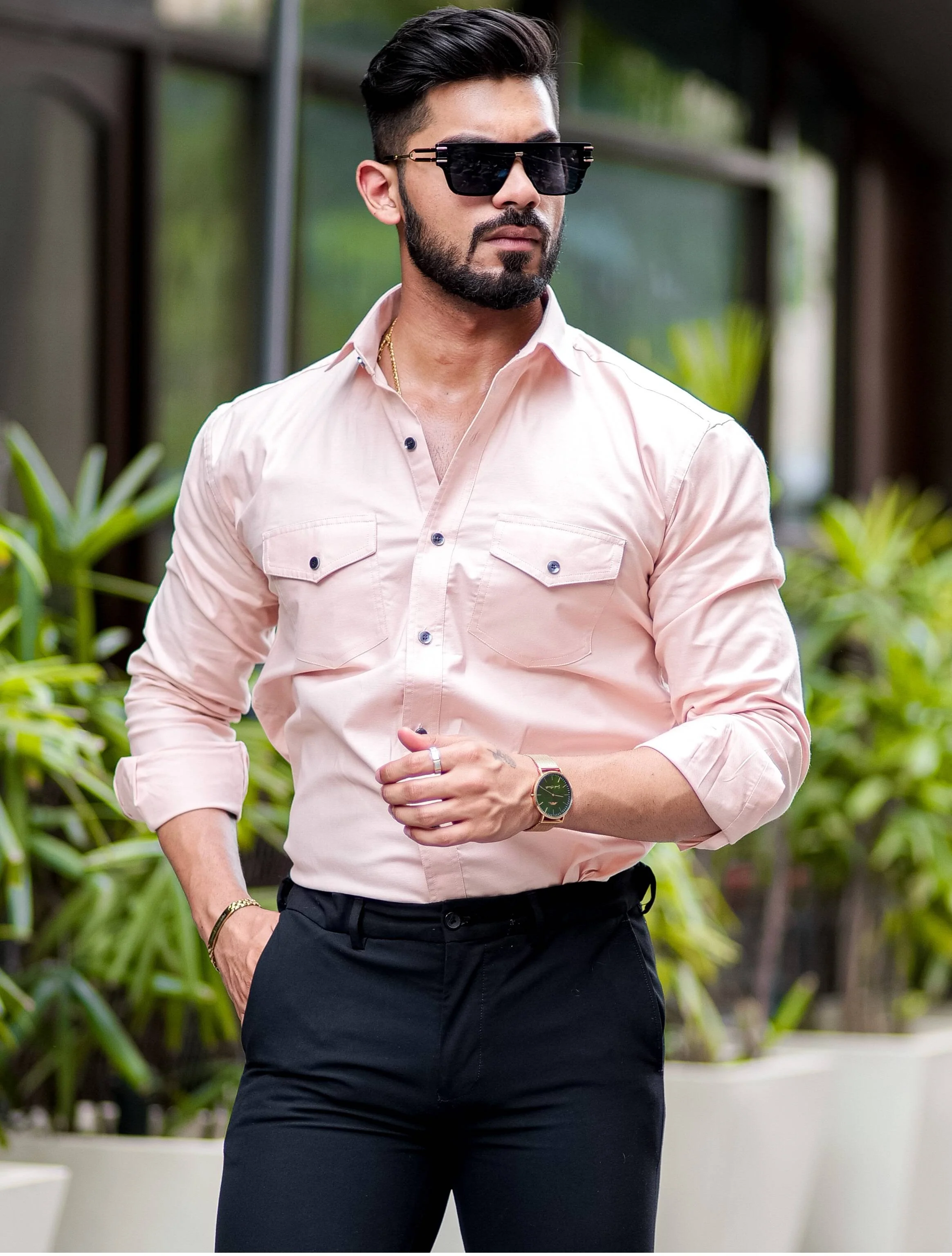 Cream Oxford Premium Cotton Over Shirt - Image 6