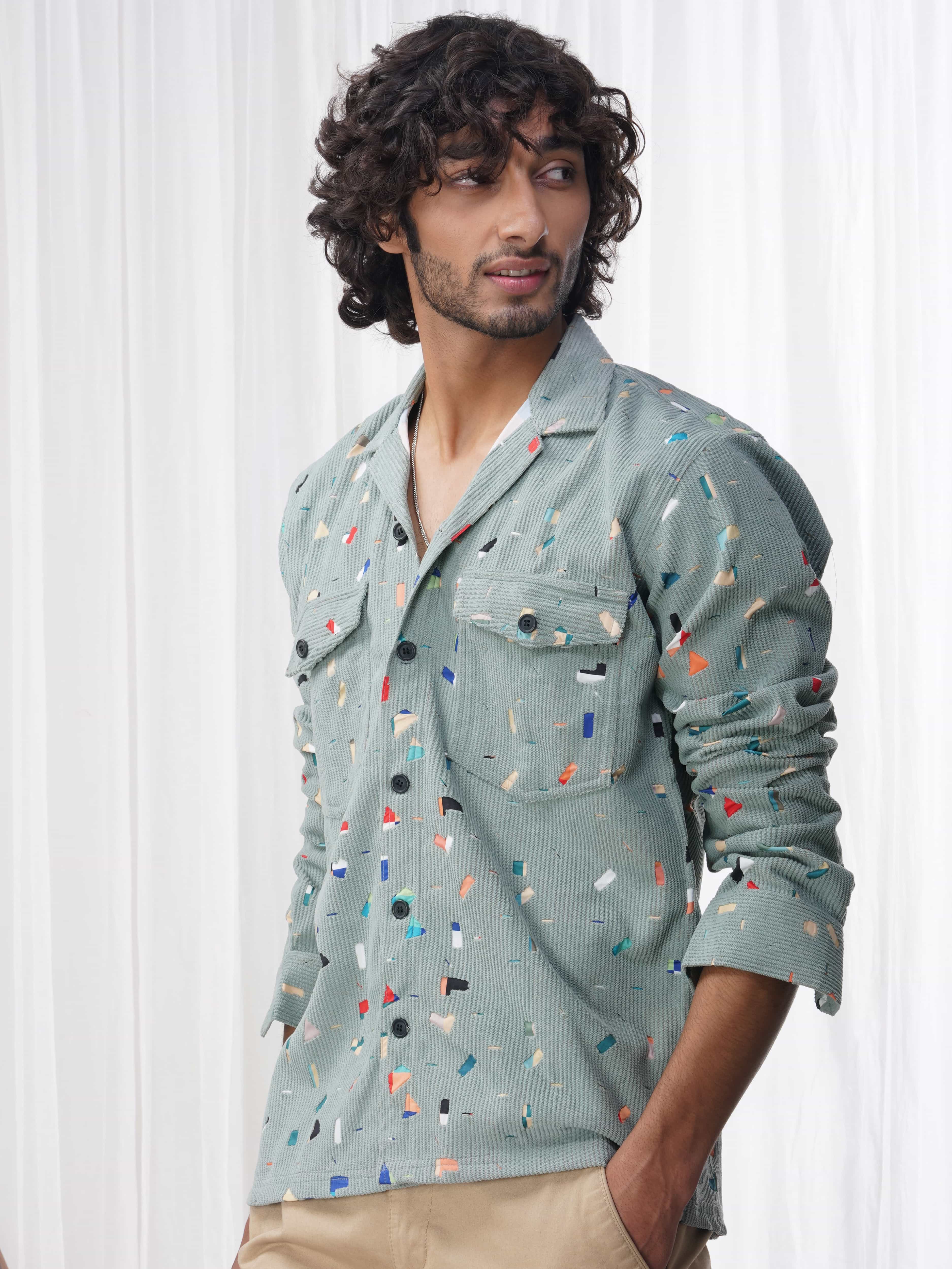 Cyan Imported Premium Shirt for Men's - Image 3