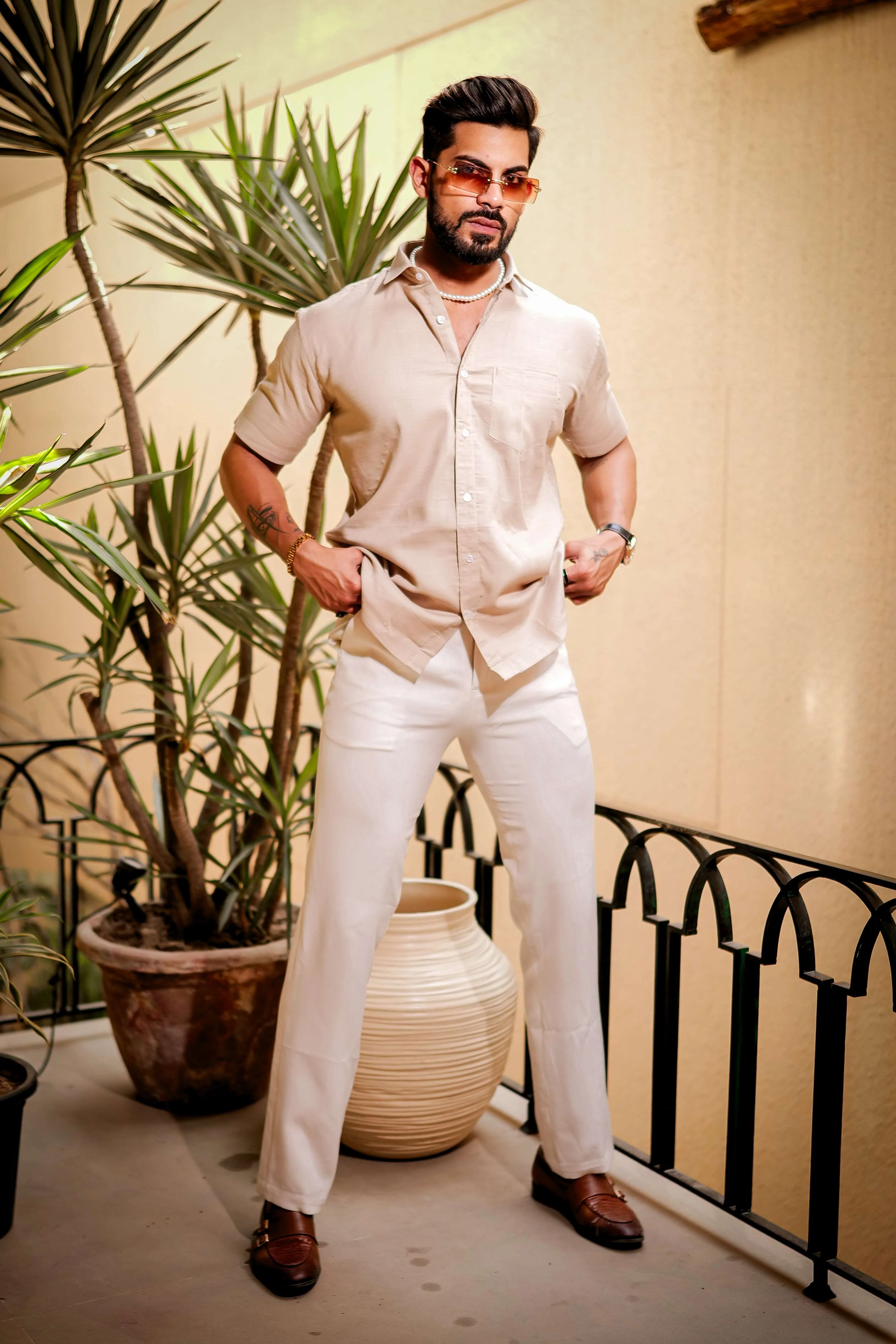Dust Storm Luxury Formal linen Cotton Shirt For Men's - Image 5