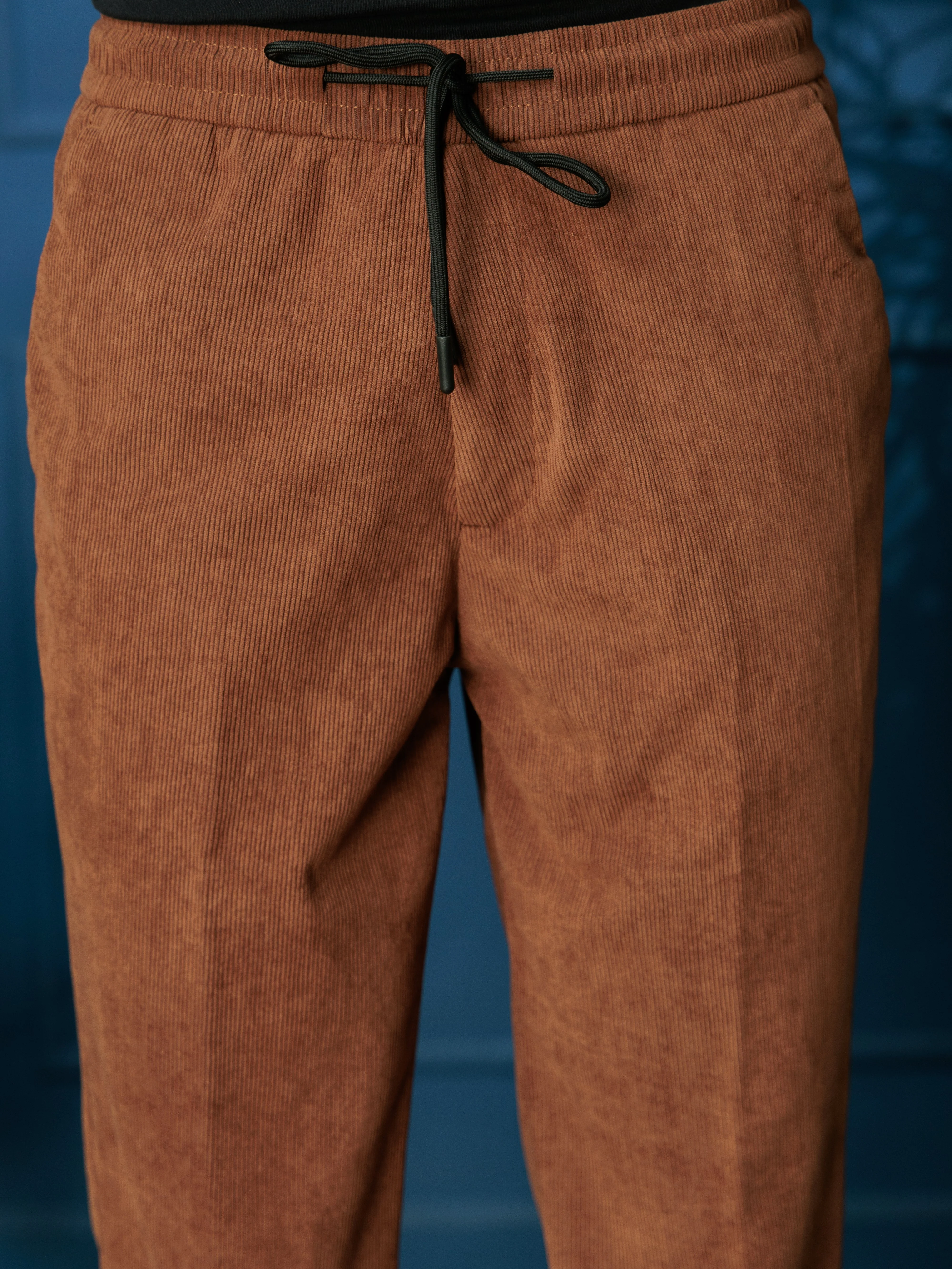FOOMER BROWN CORDUROY RELAXED FIT TROUSERS FOR MEN'S - Image 7