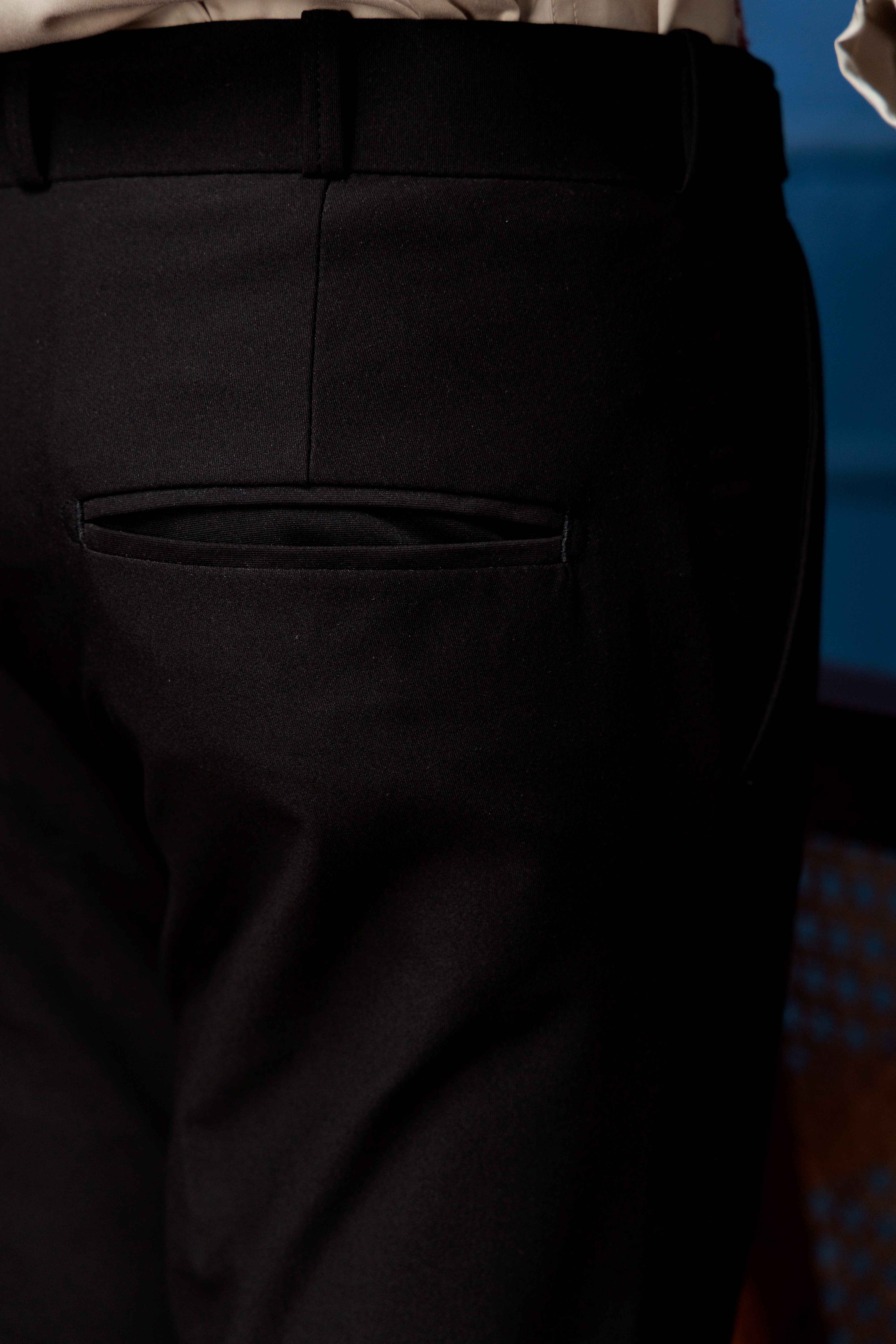 Foomer Designer Gurkha Black Trouser Pant For Men's - Image 7