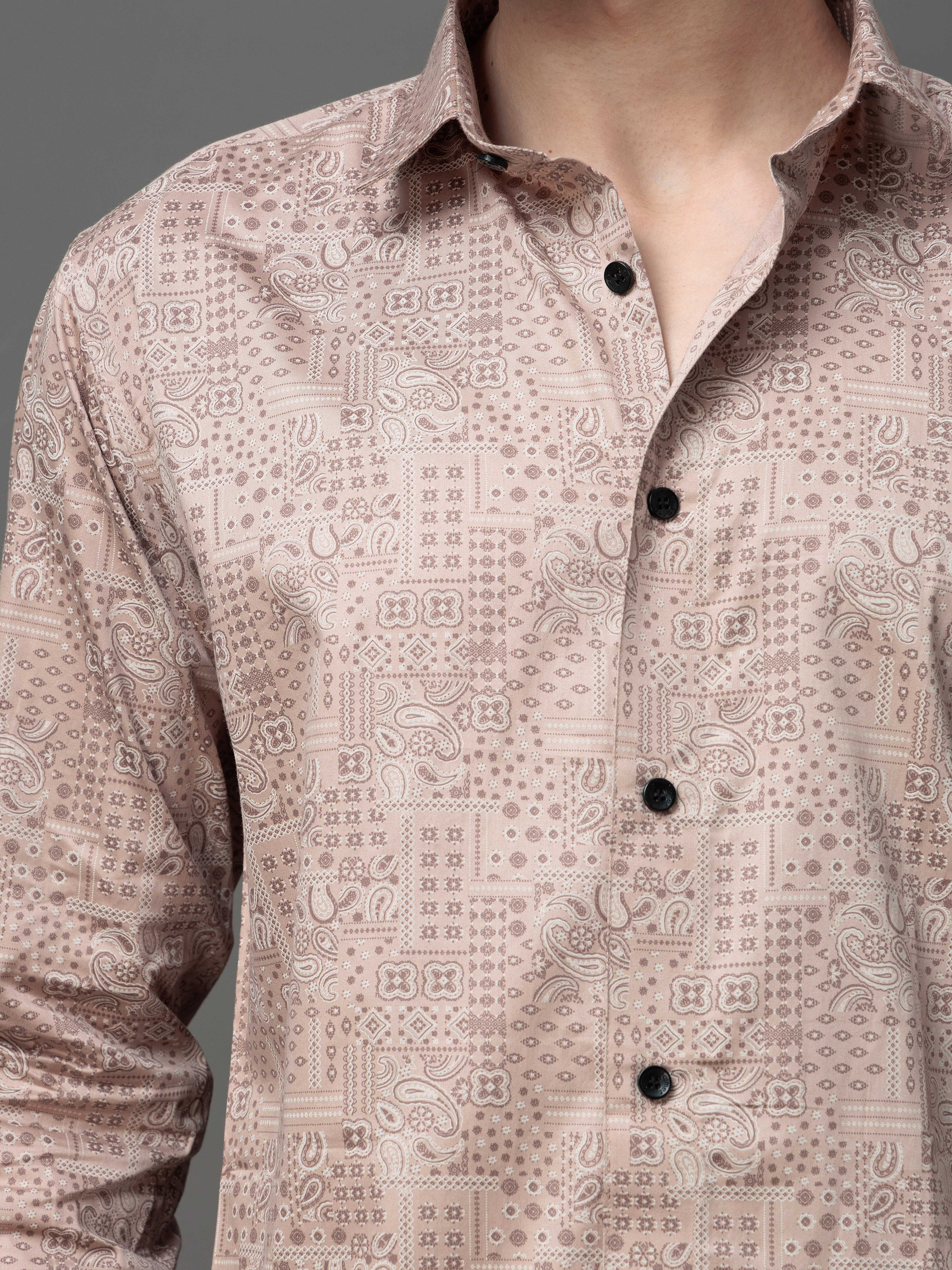 MAGENTO SATIN PREMIUM PRINTED CASUAL SHIRT FOR MEN'S - Image 2