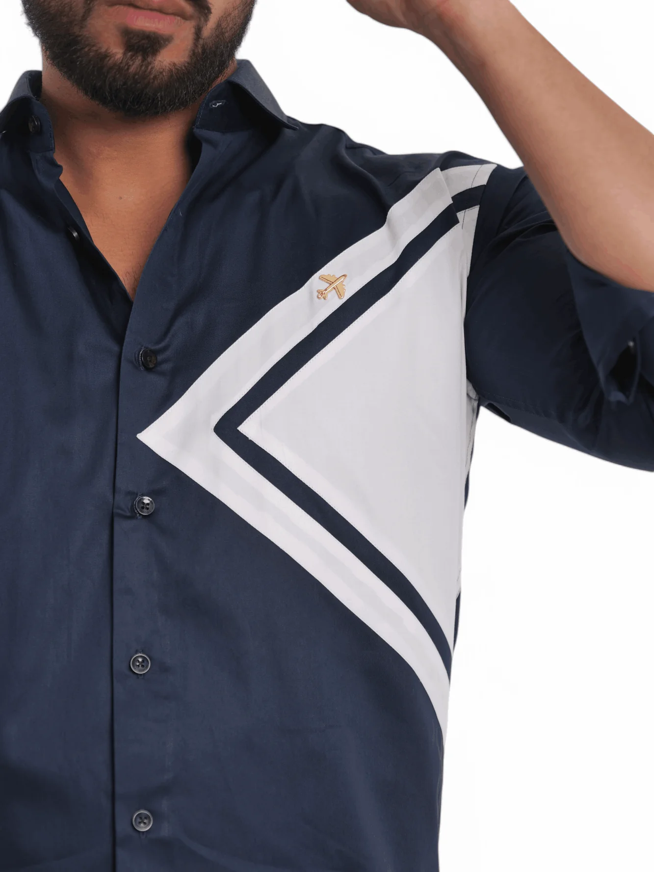 FOOMER NAVY CUT N SEW DESIGNER SHIRT FOR MEN'S - Image 7