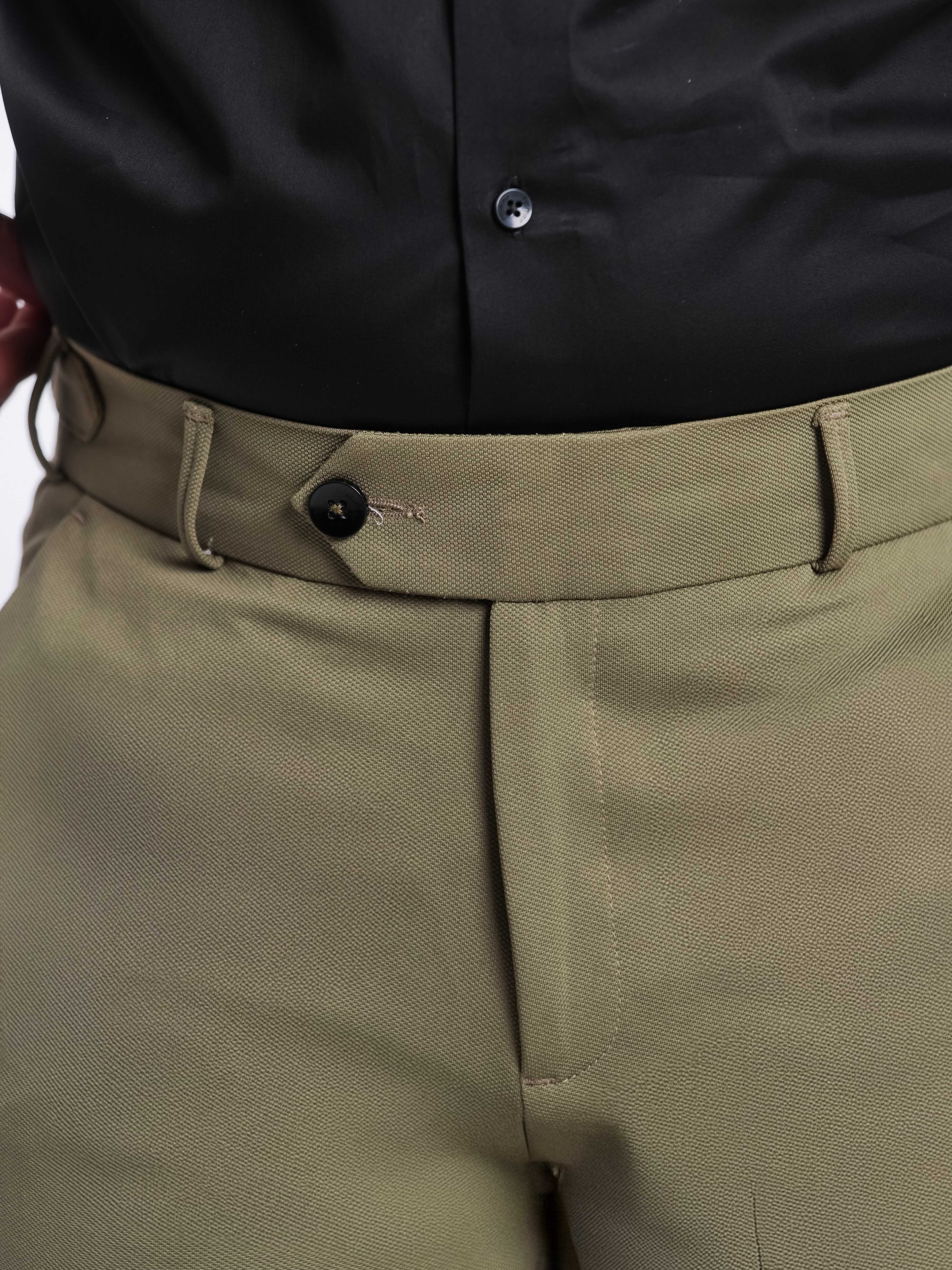Foomer Urban Olive Trouser Pant For Men's - Image 4