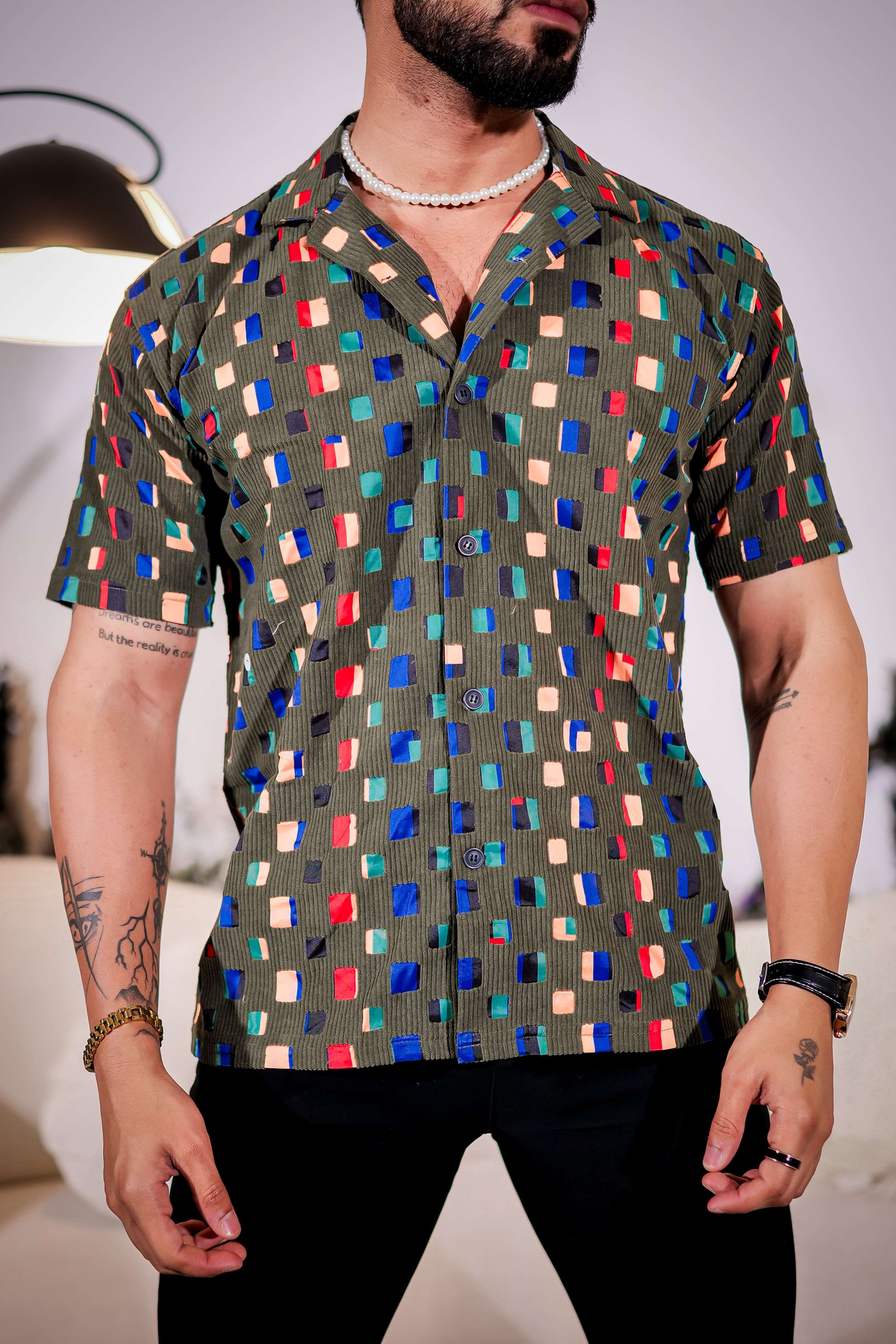 Green Imported Half Sleeve Premium Shirt for Men's - Image 2