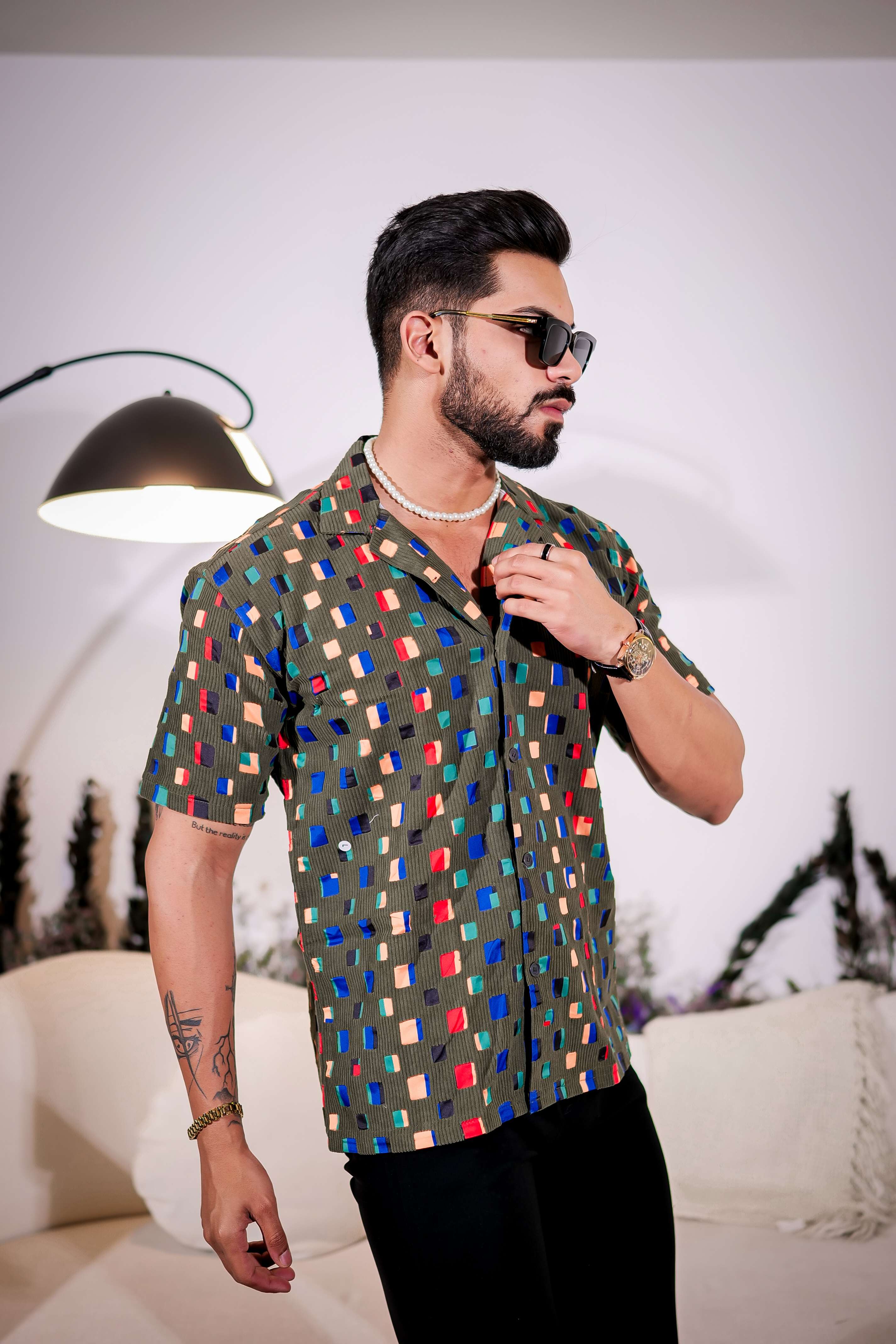 Green Imported Half Sleeve Premium Shirt for Men's - Image 6