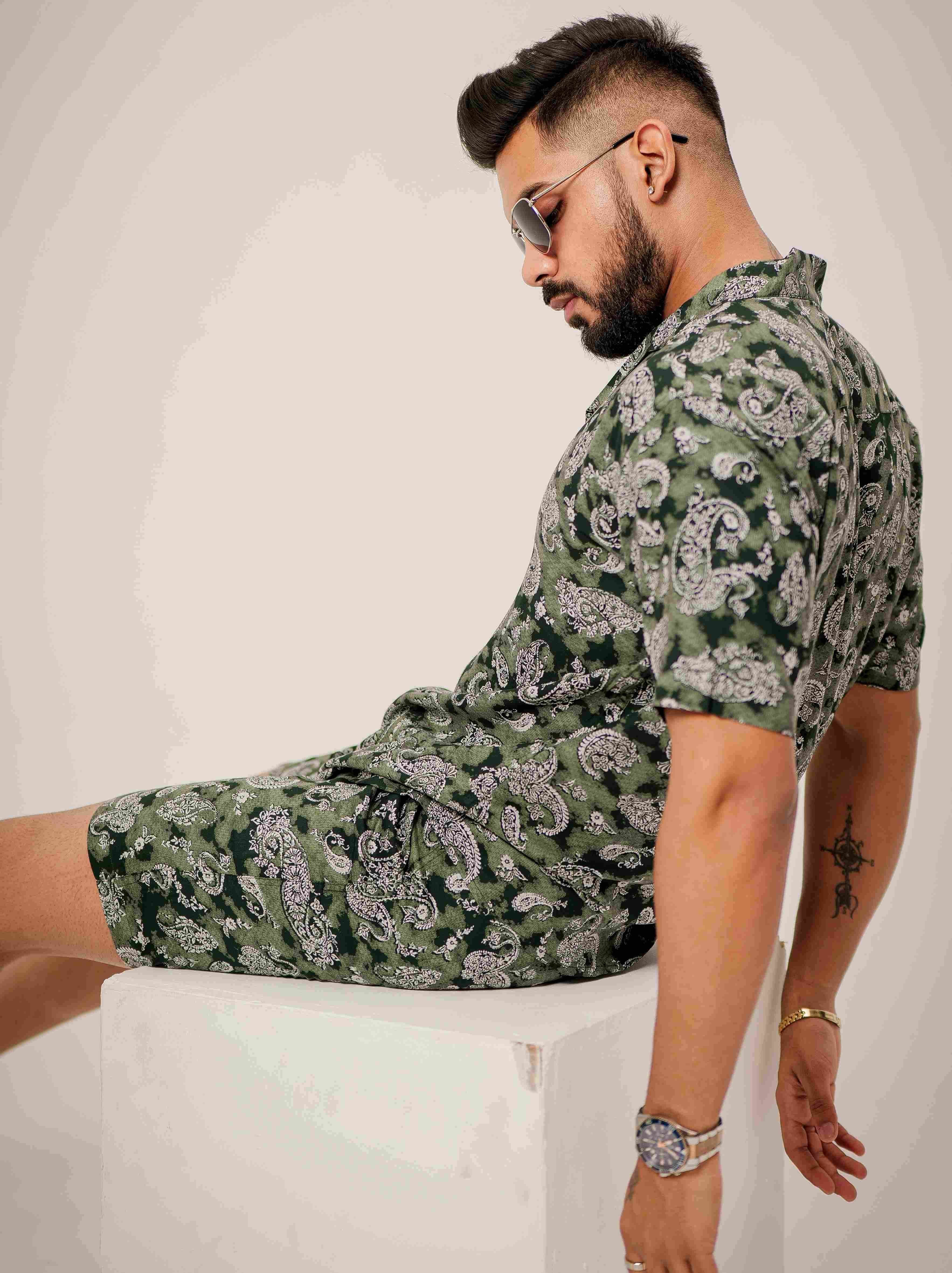 Green Printed Co-Ords Set - Image 3