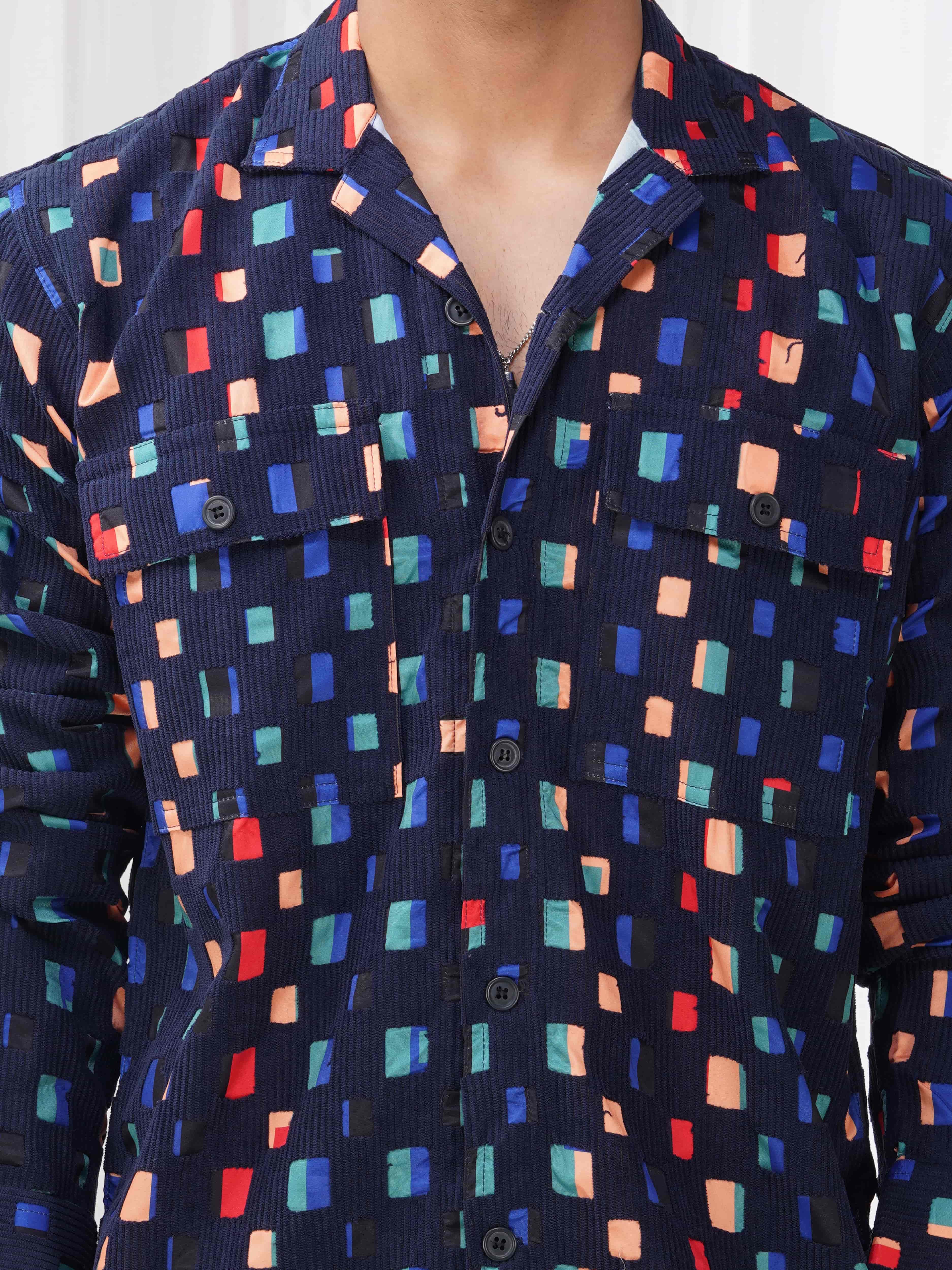Navy Imported Premium Shirt for Men's - Image 2