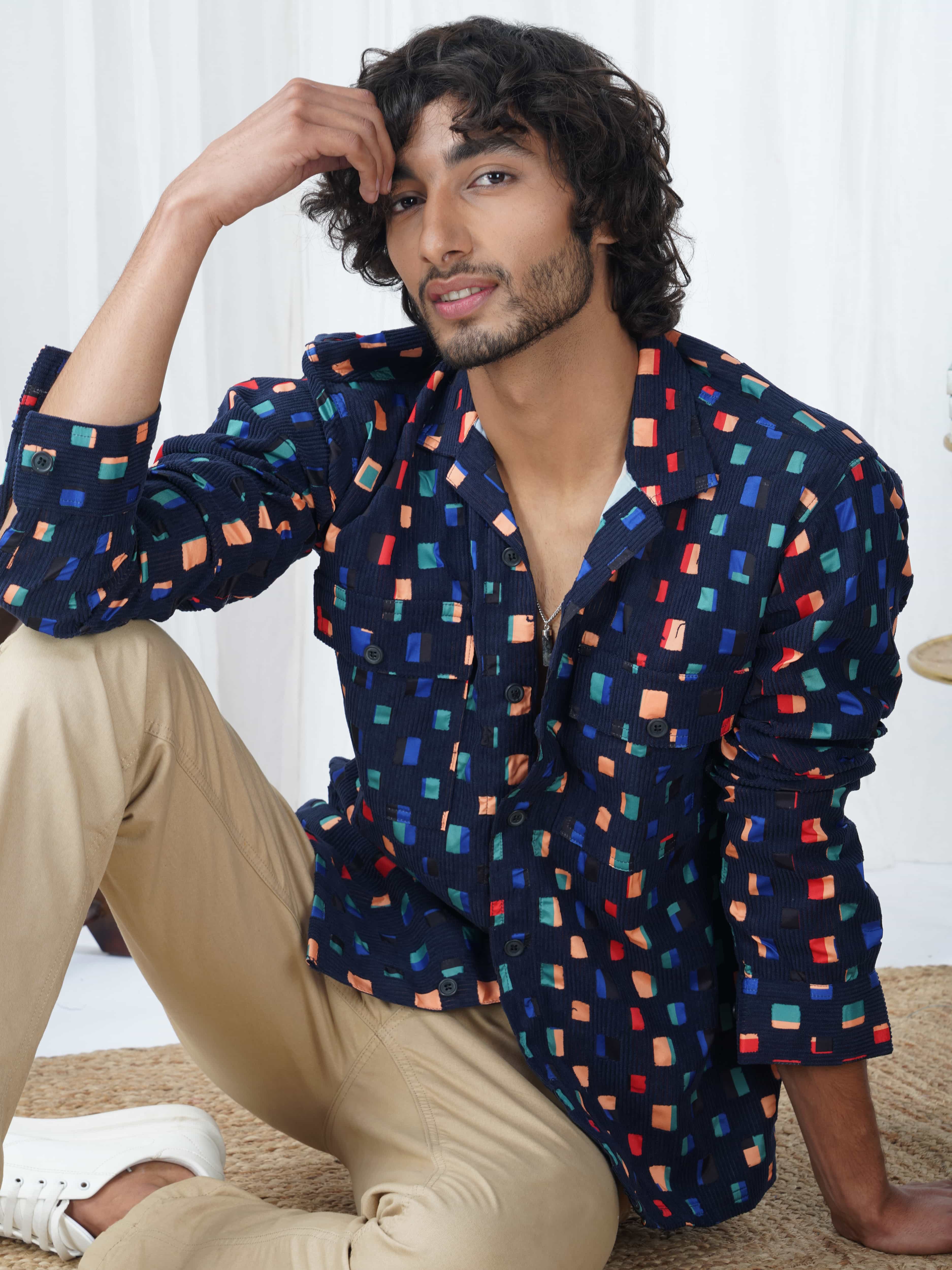 Navy Imported Premium Shirt for Men's - Image 3