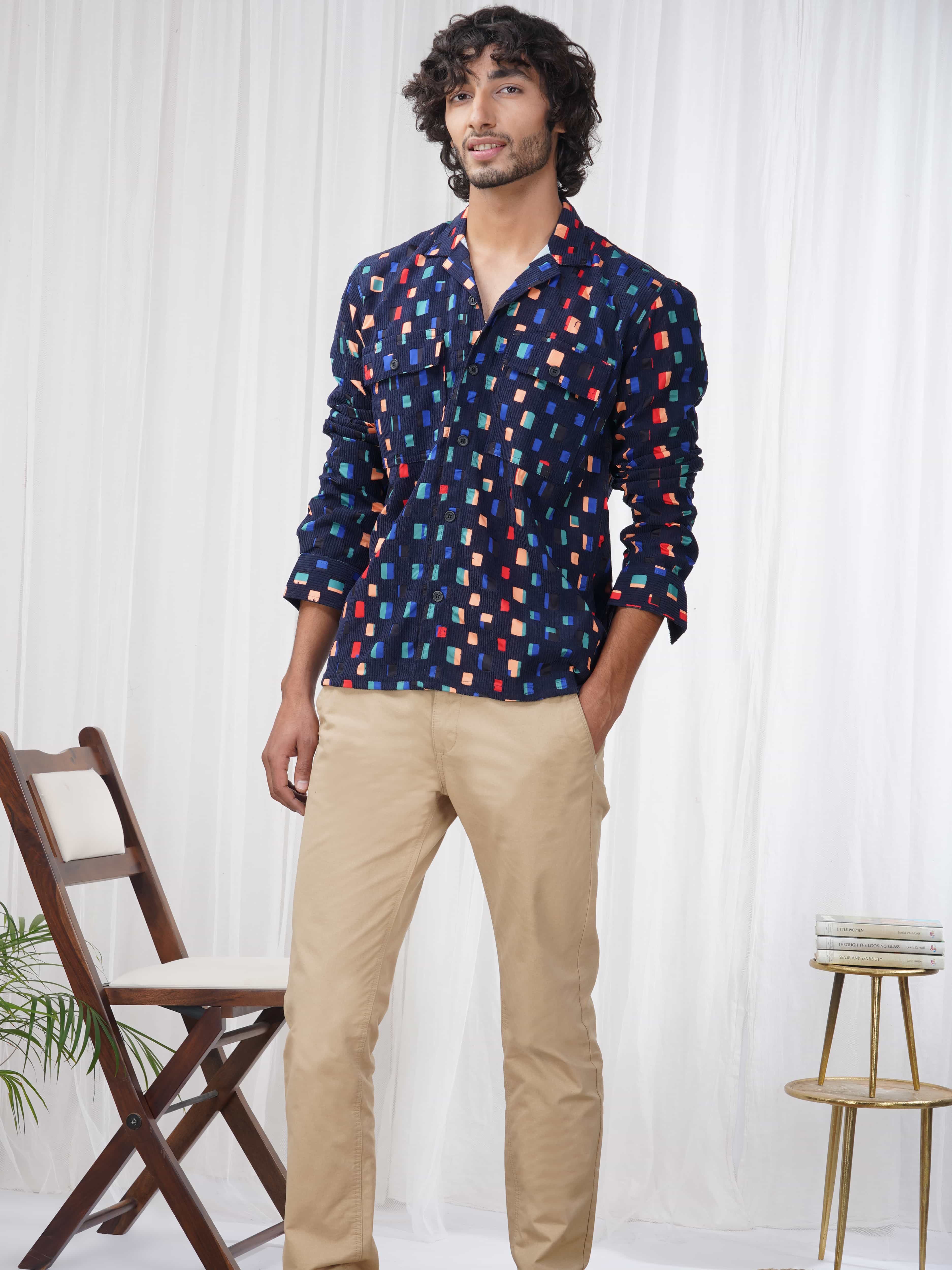 Navy Imported Premium Shirt for Men's - Image 4