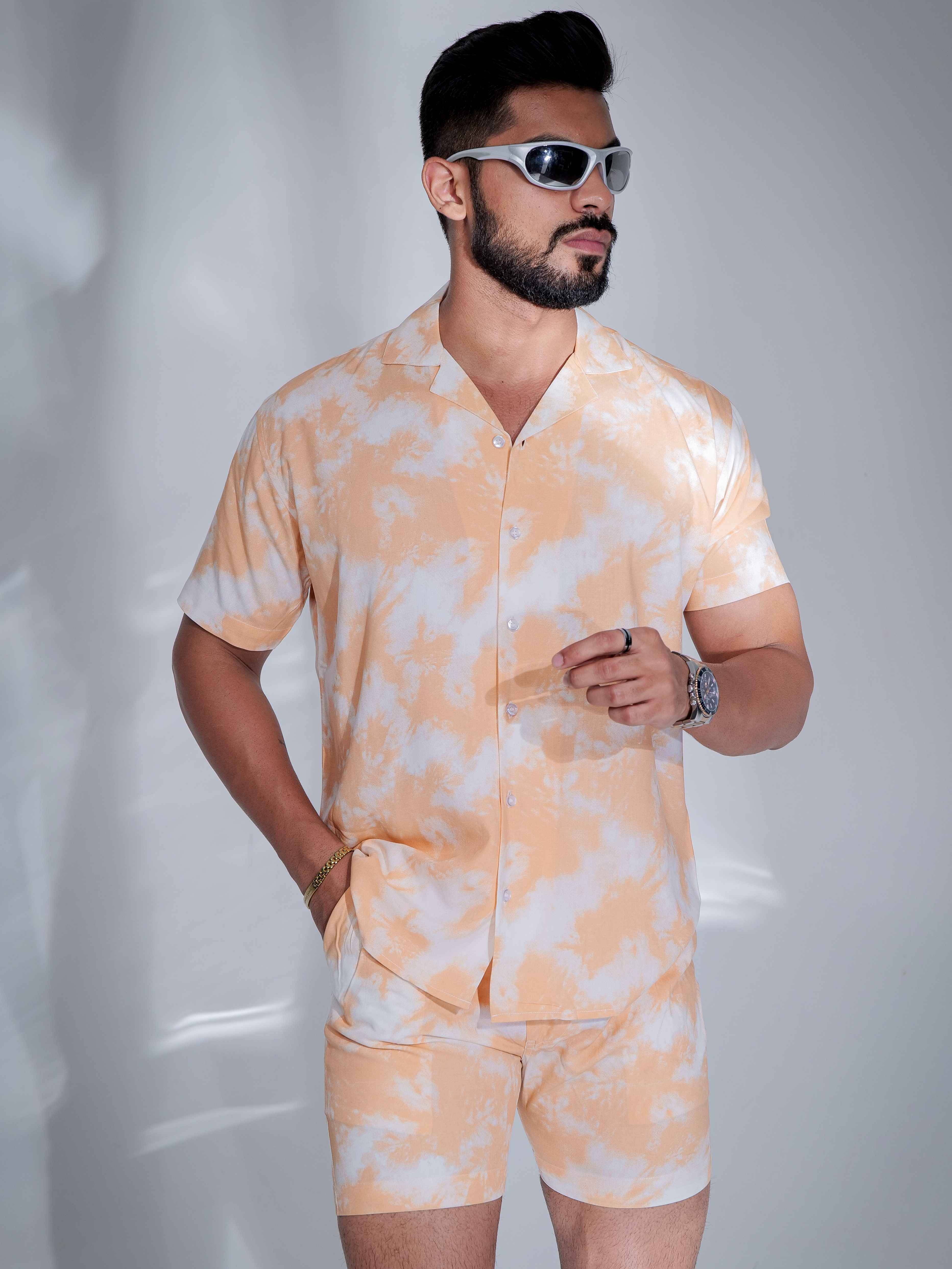 Peach Printed Co-Ords Set - Image 3