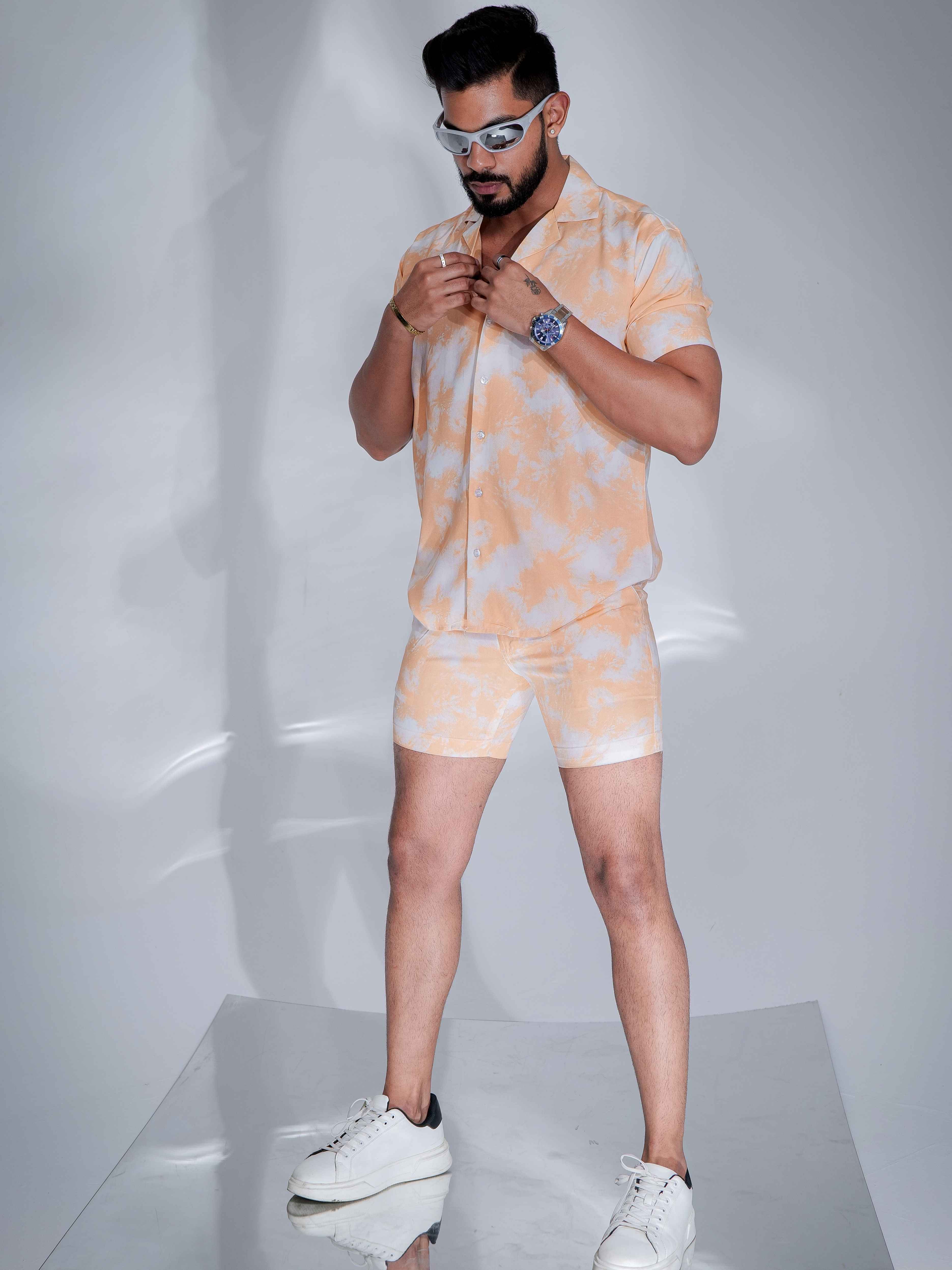 Peach Printed Co-Ords Set - Image 4