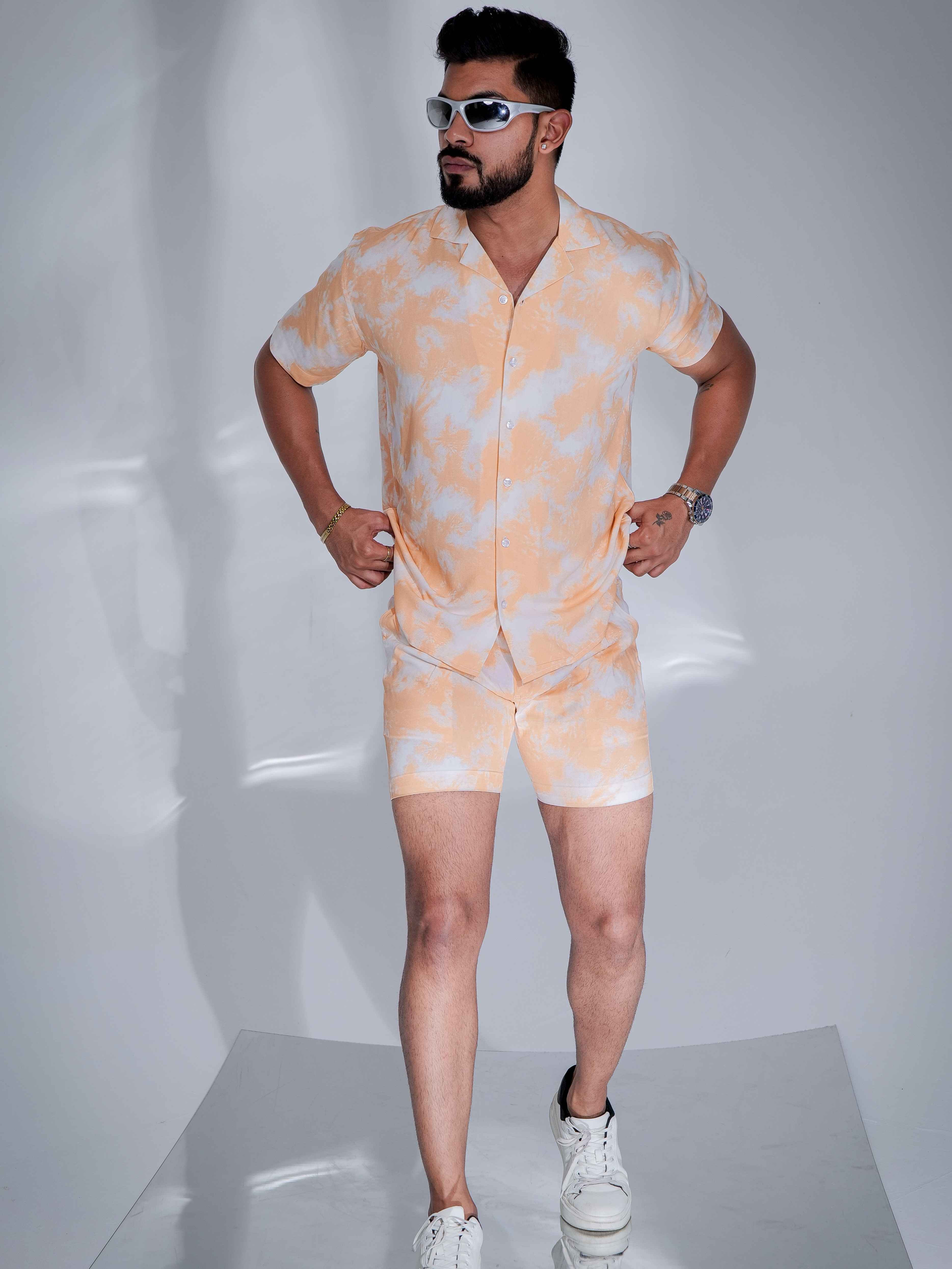 Peach Printed Co-Ords Set - Image 5
