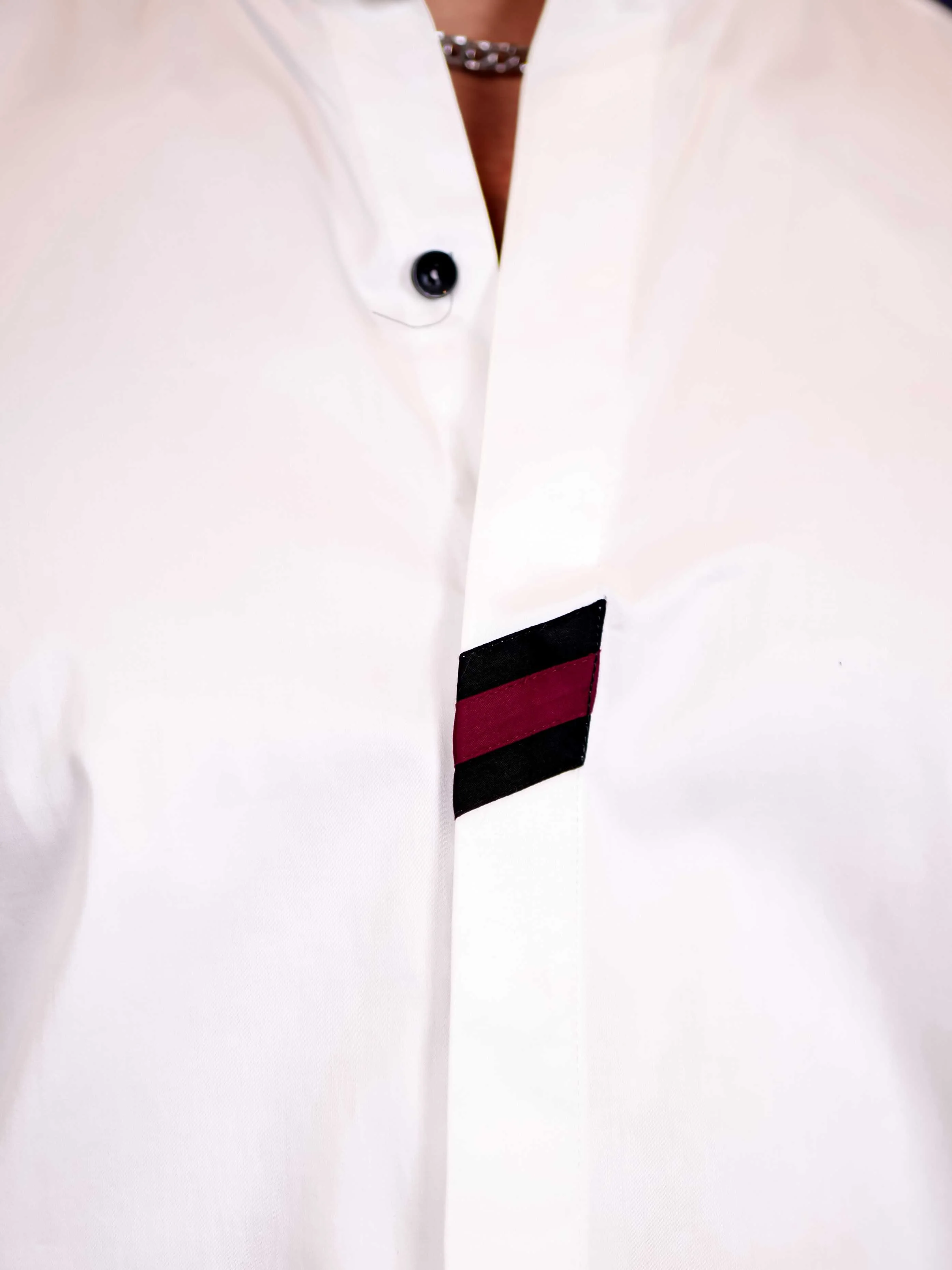 White Cut n sew Premium Cotton Shirt For Men - Image 8