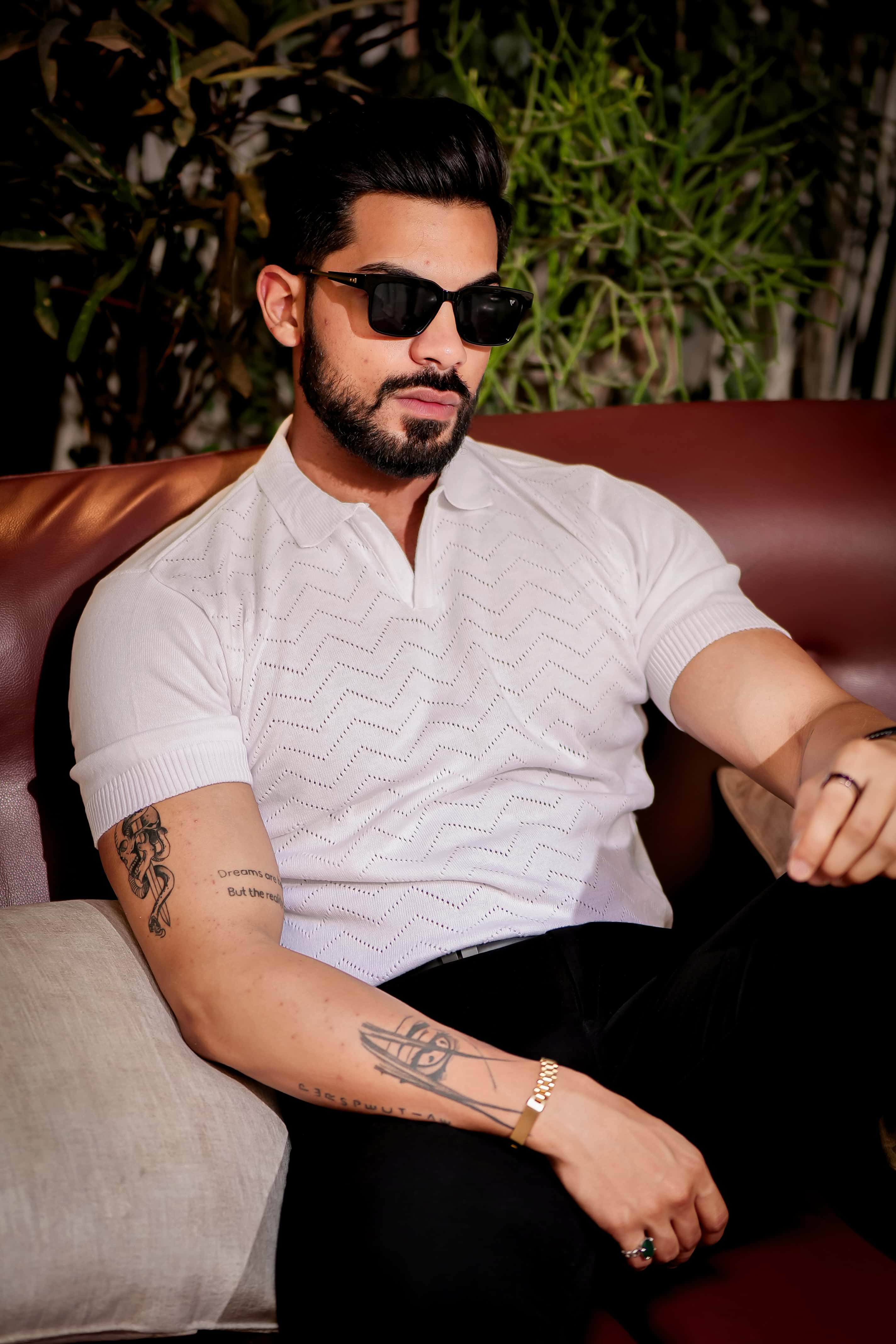 White Designer Cotton Half Sleeve Premium T Shirt - Image 9