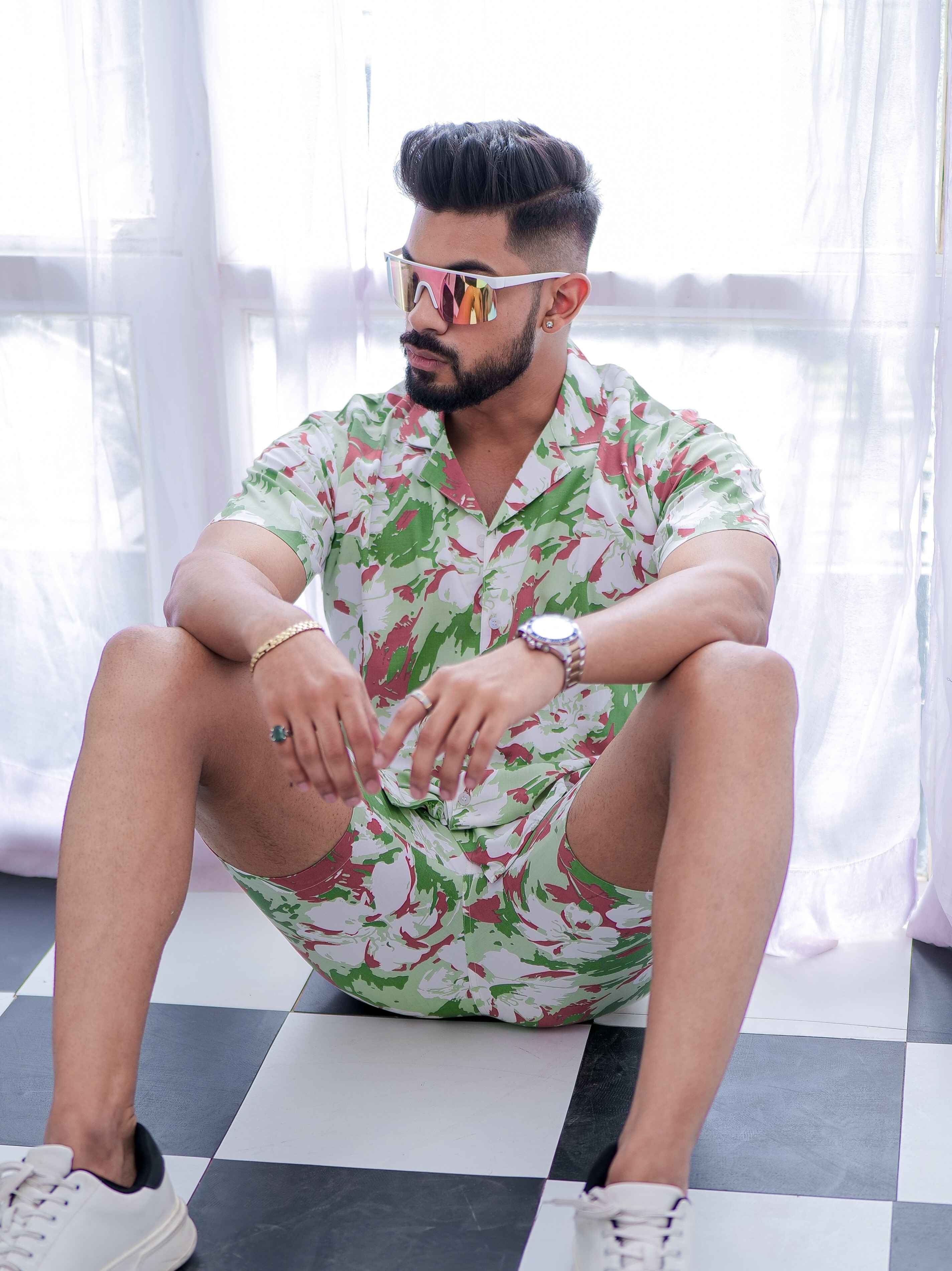 White Printed Co-Ords Set - Image 4