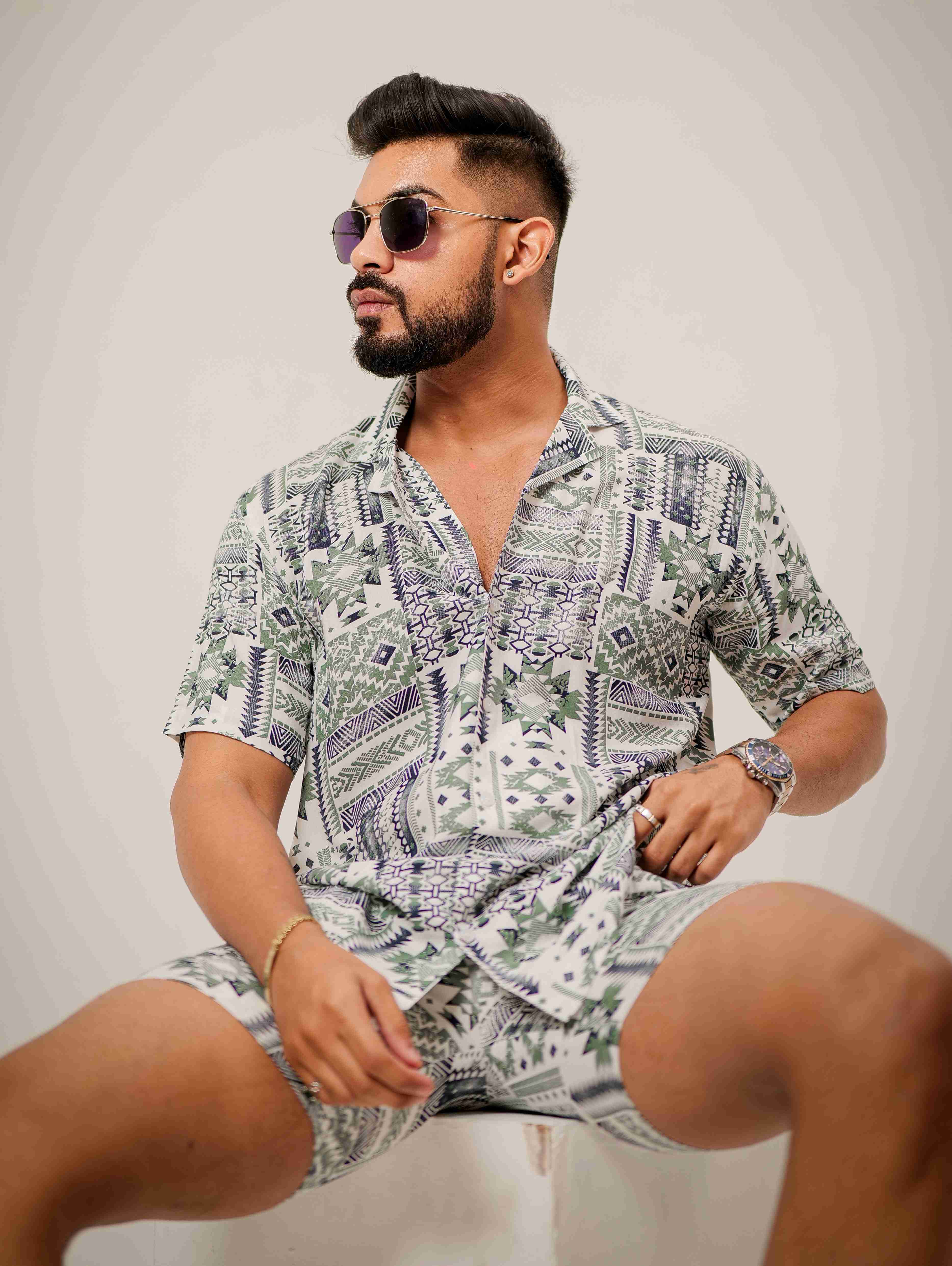 White Printed Co-Ords Set - Image 3