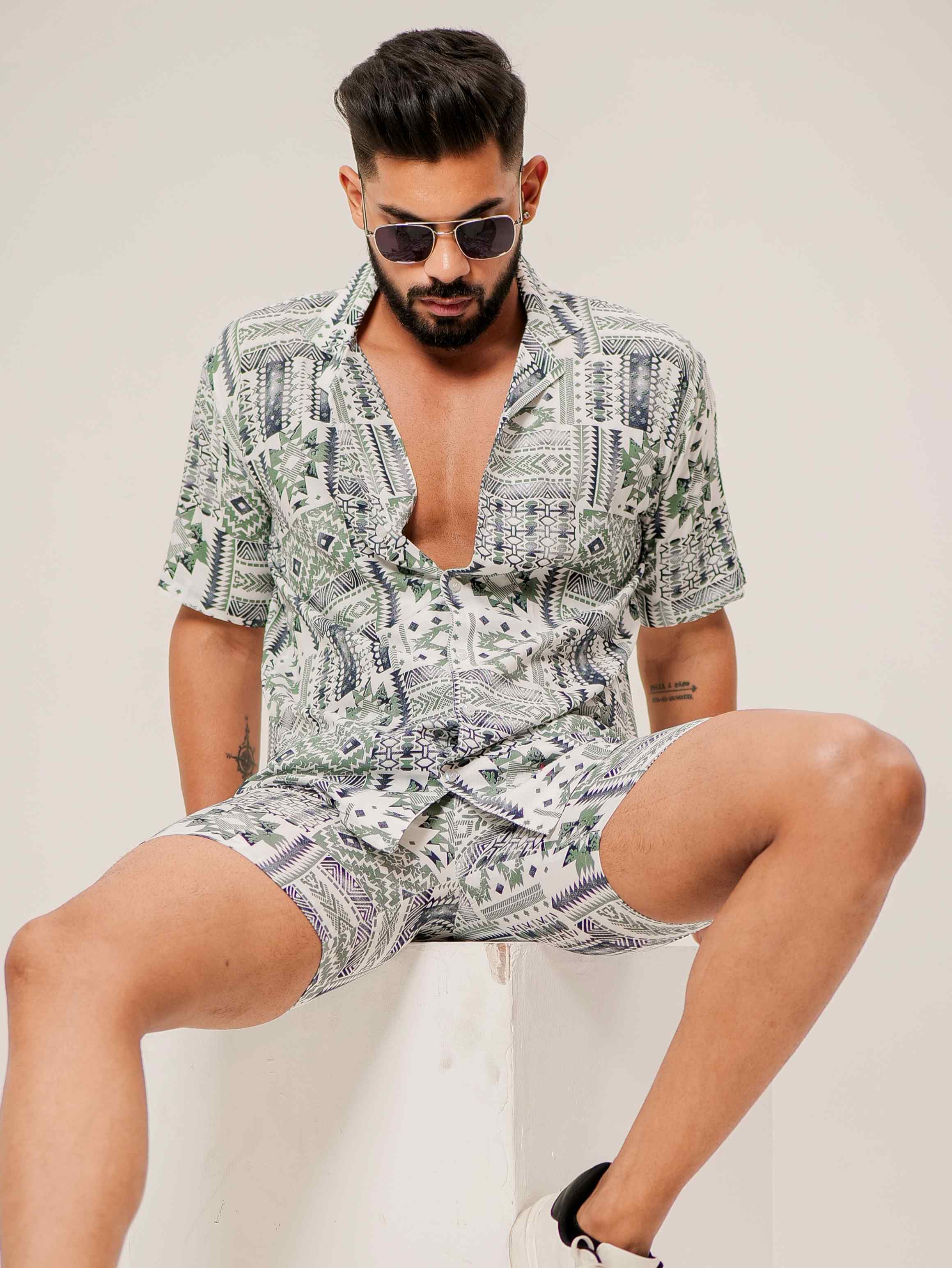White Printed Co-Ords Set - Image 4