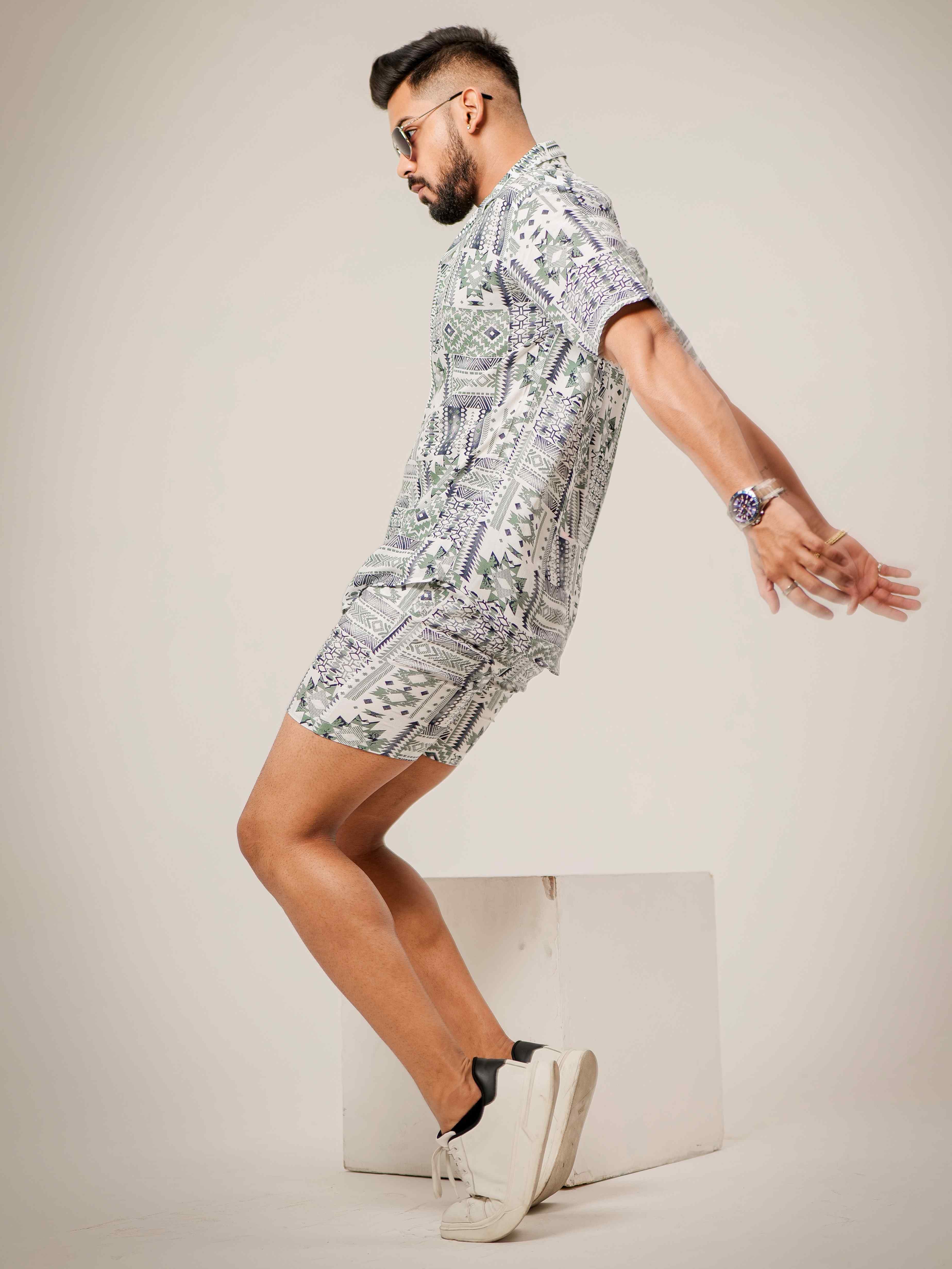 White Printed Co-Ords Set - Image 5