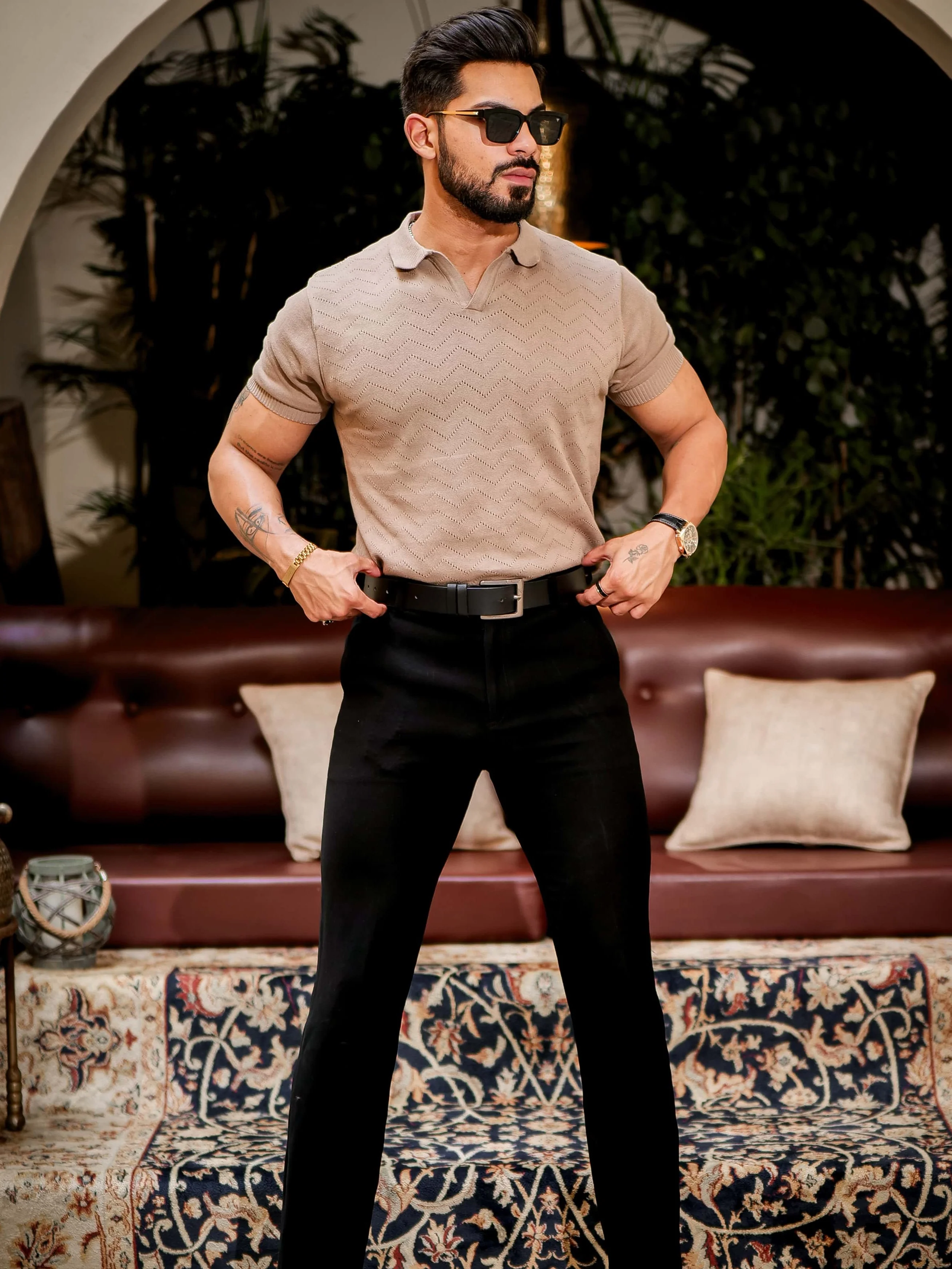 Wood Designer Cotton Half Sleeve Premium T Shirt - Image 3