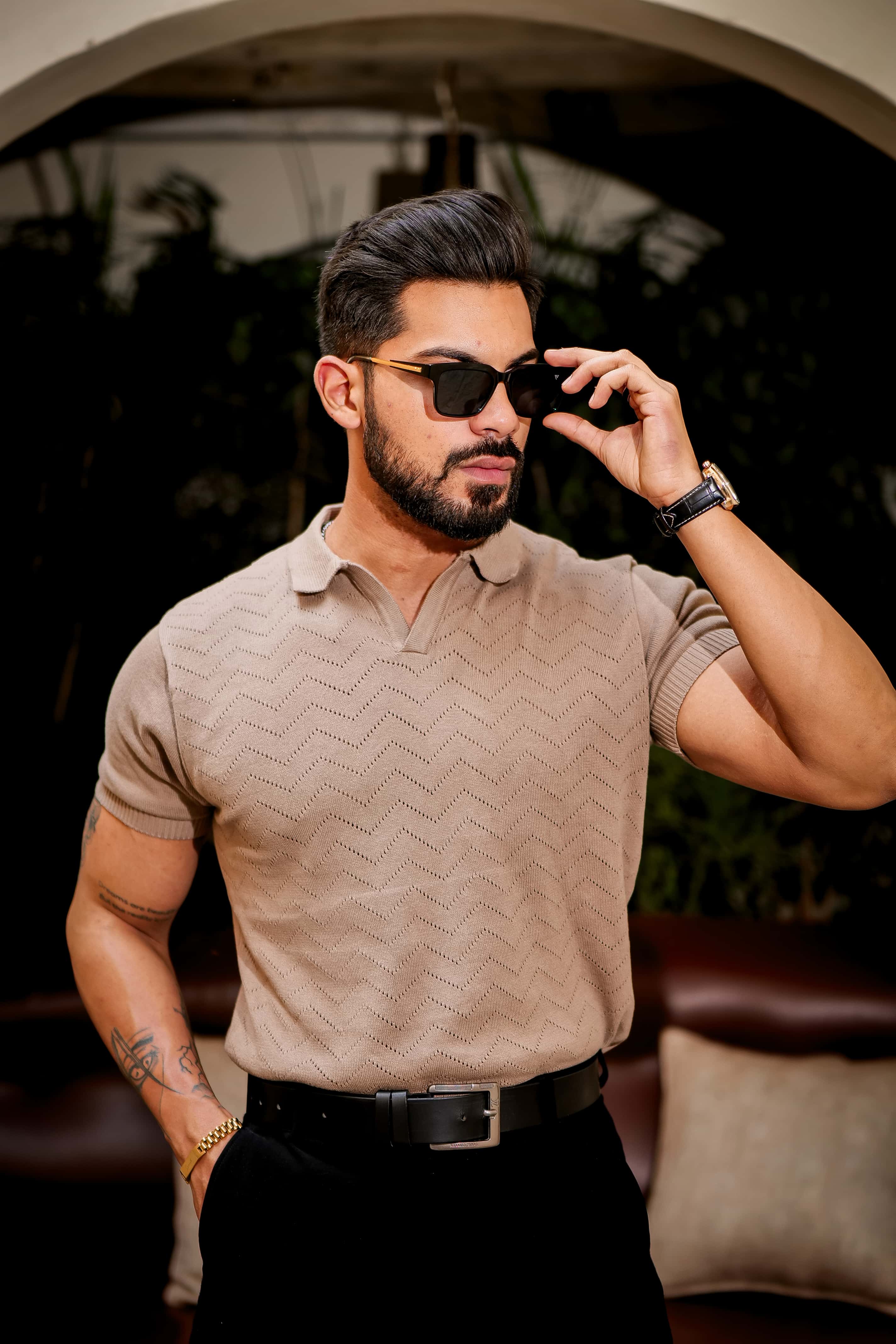 Wood Designer Cotton Half Sleeve Premium T Shirt - Image 6