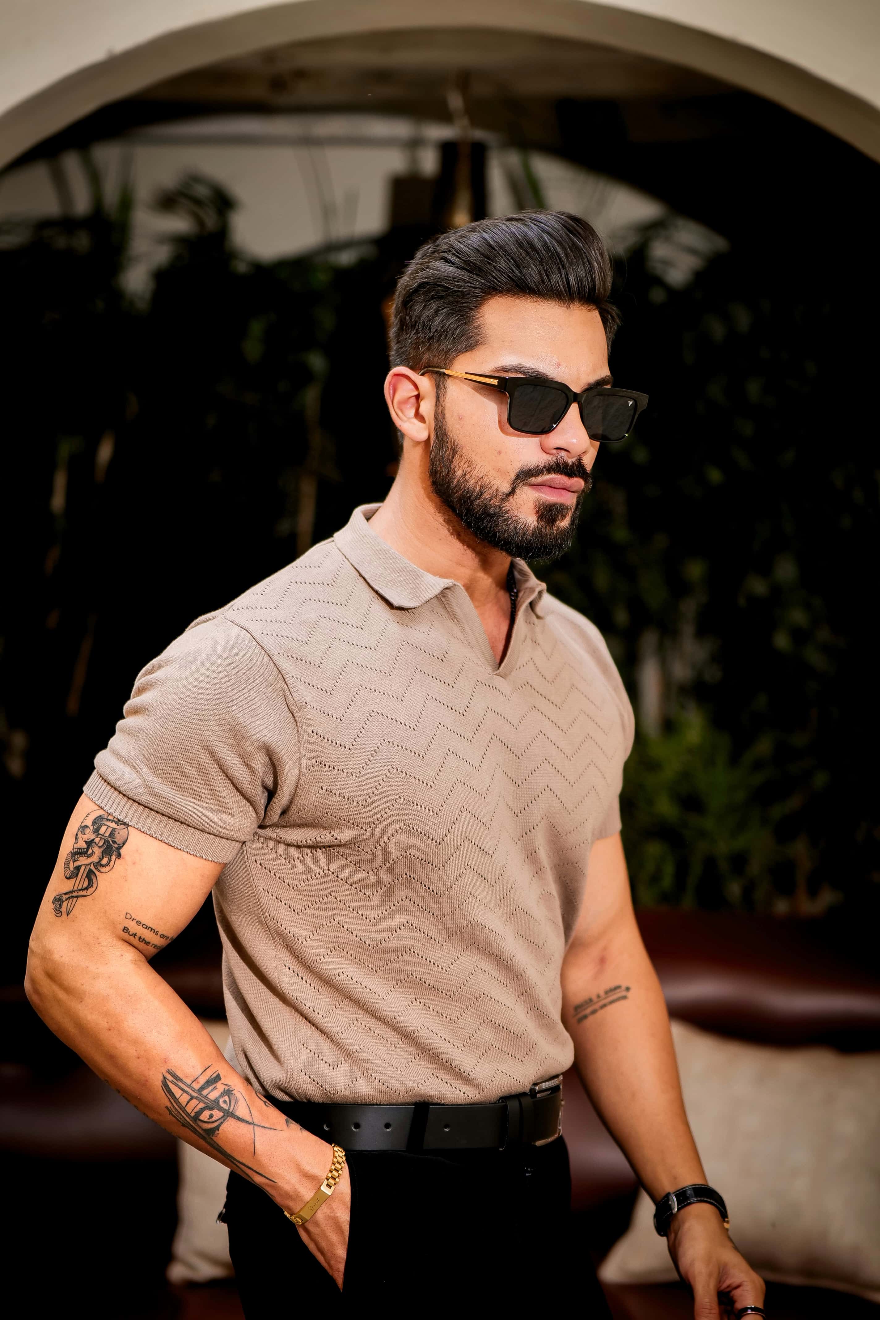 Wood Designer Cotton Half Sleeve Premium T Shirt - Image 7