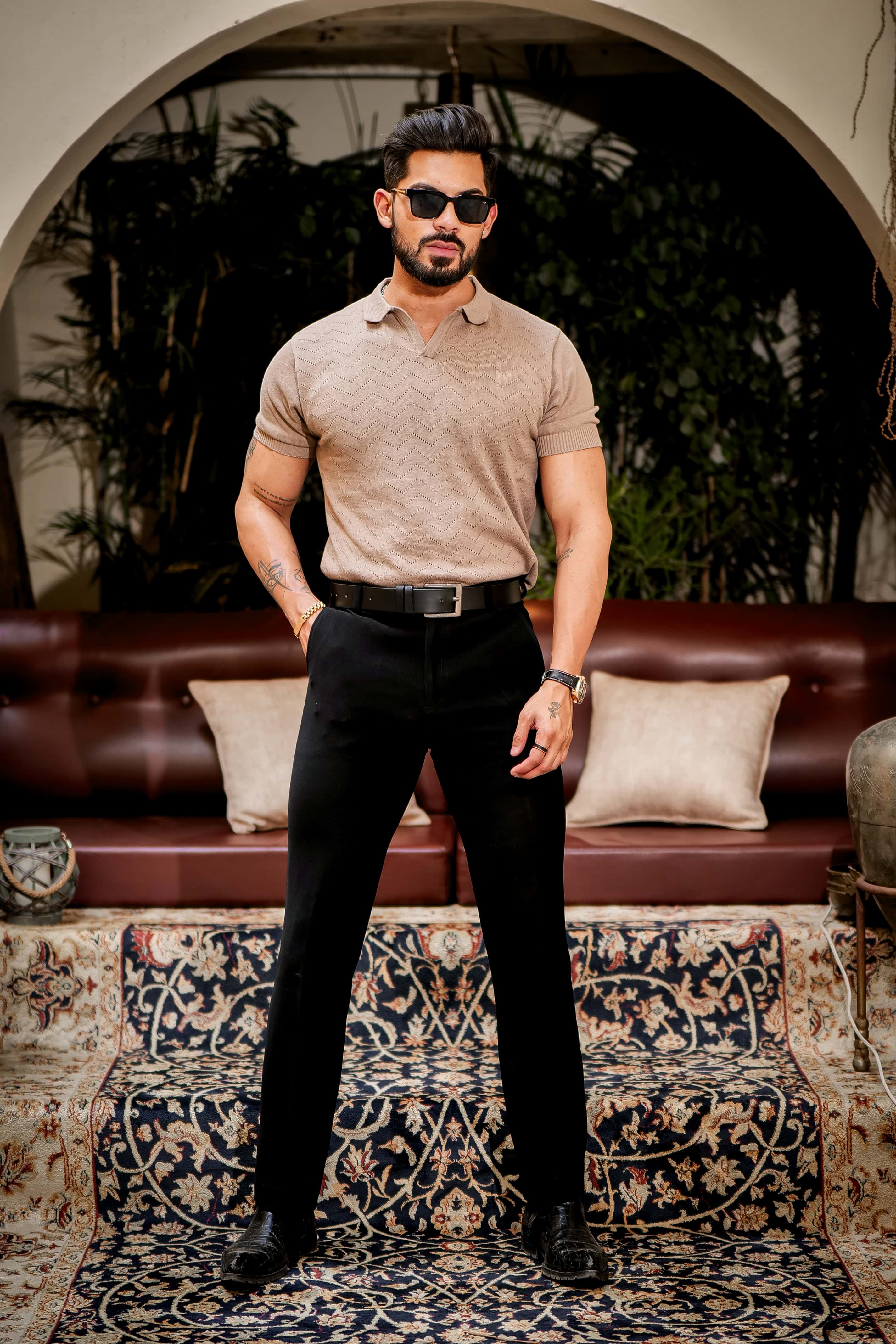 Wood Designer Cotton Half Sleeve Premium T Shirt - Image 8