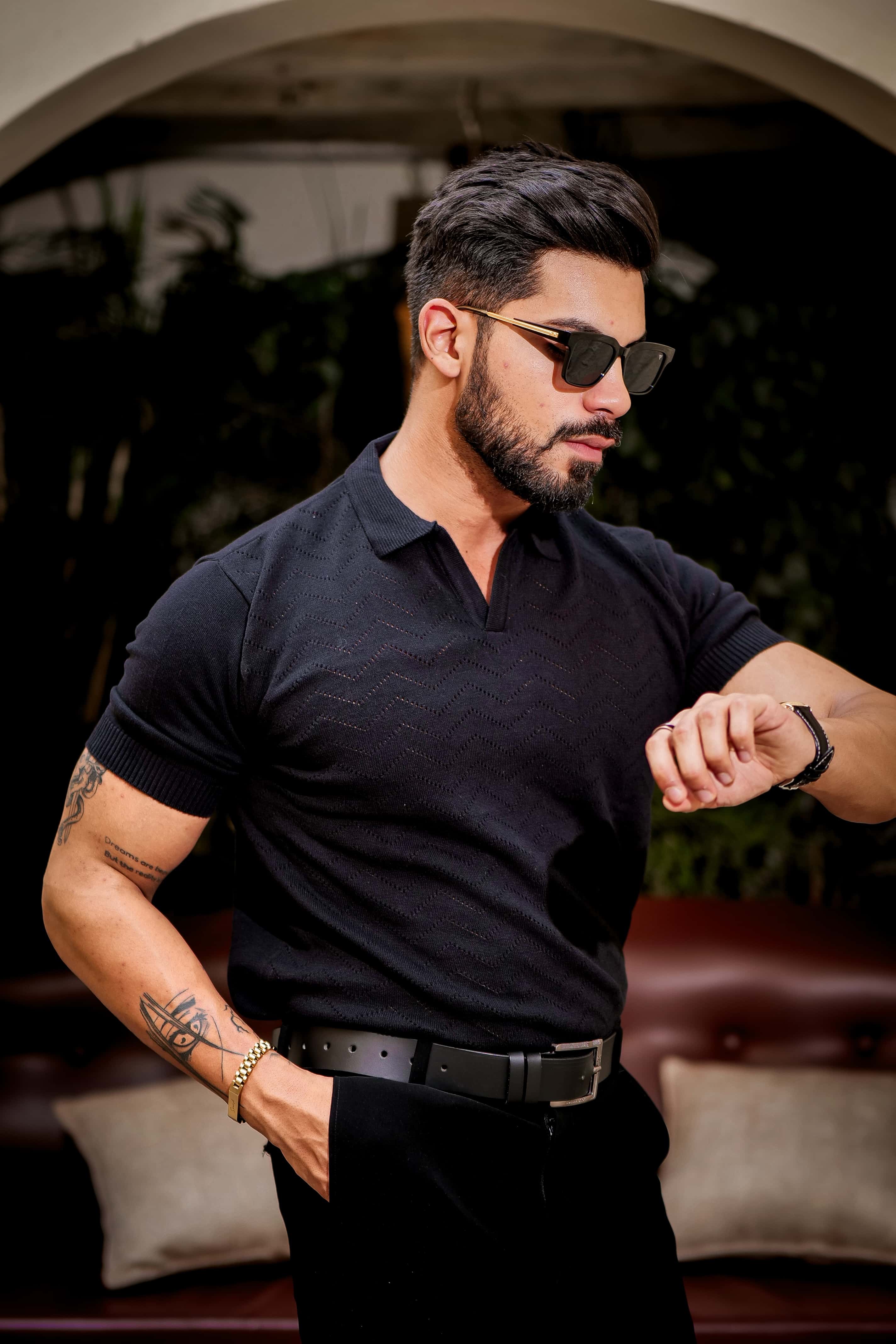 Z-Black Designer Cotton Half Sleeve Premium T Shirt - Image 9